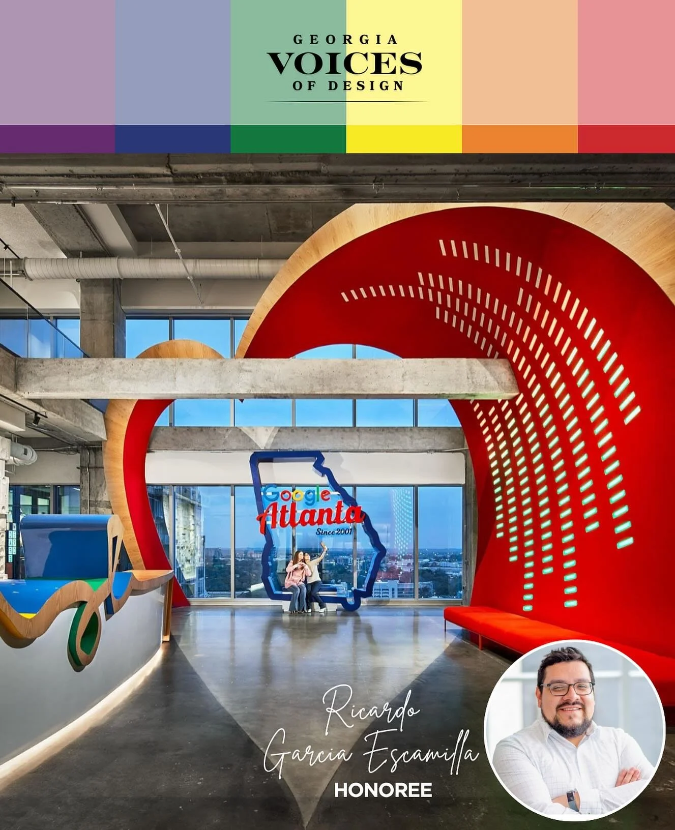 We can’t wait to celebrate Ricardo and our other Honorees, next week, at this year’s Georgia Voices of Design event. Please join us on Tuesday, 10.28 at Out Front Theatre from 6-8 PM! (RSVP Link in Bio)