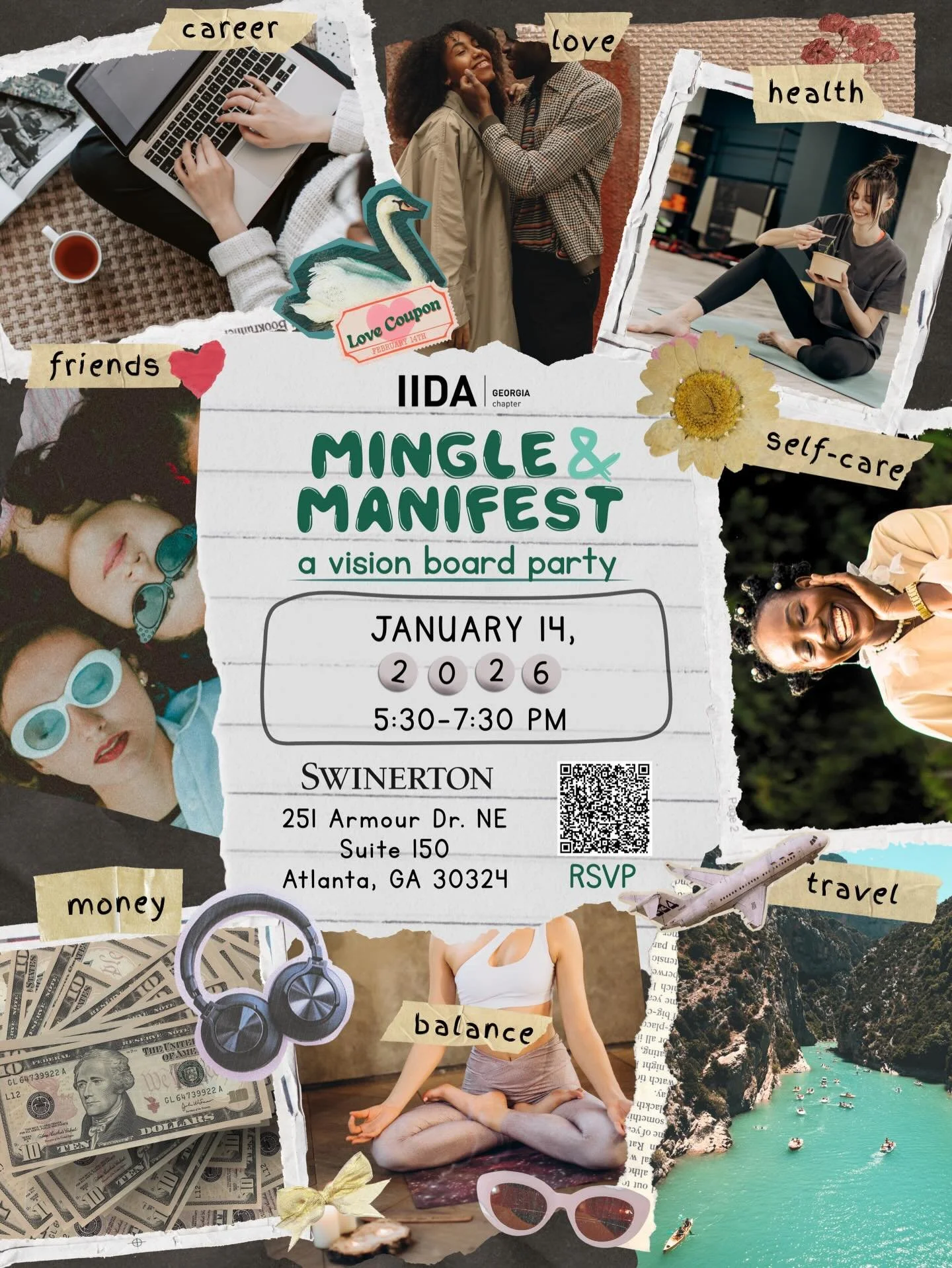 Kick Off 2026 with clear vision and vibes!

Join us for an evening of creativity, connection, and goal setting! Enjoy food, drinks, great conversation, and plenty of inspiration as you craft your personal and professional vision for 2026.
 
When: Jan