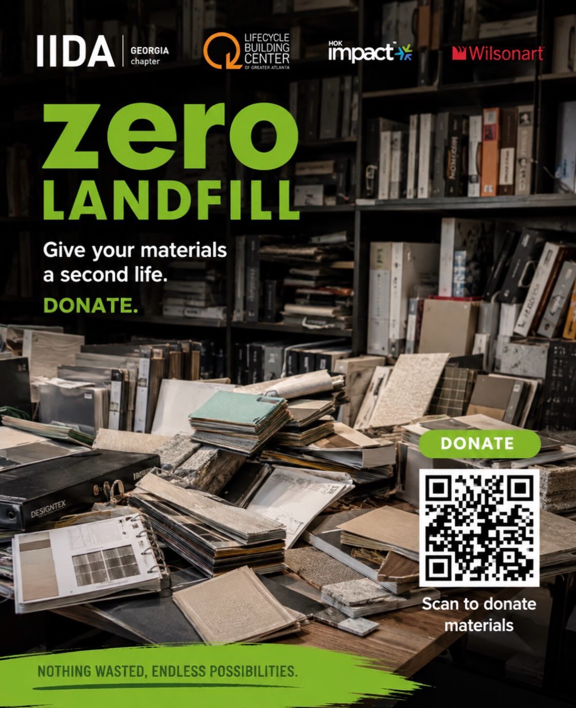 ♻️ You know the shelves. The stacks. The sample bins. 👀

It&rsquo;s time to clean out those material libraries y&rsquo;all!

IIDA Georgia is calling on architecture and design firms, manufacturers, reps and showrooms to donate unused and discontinue