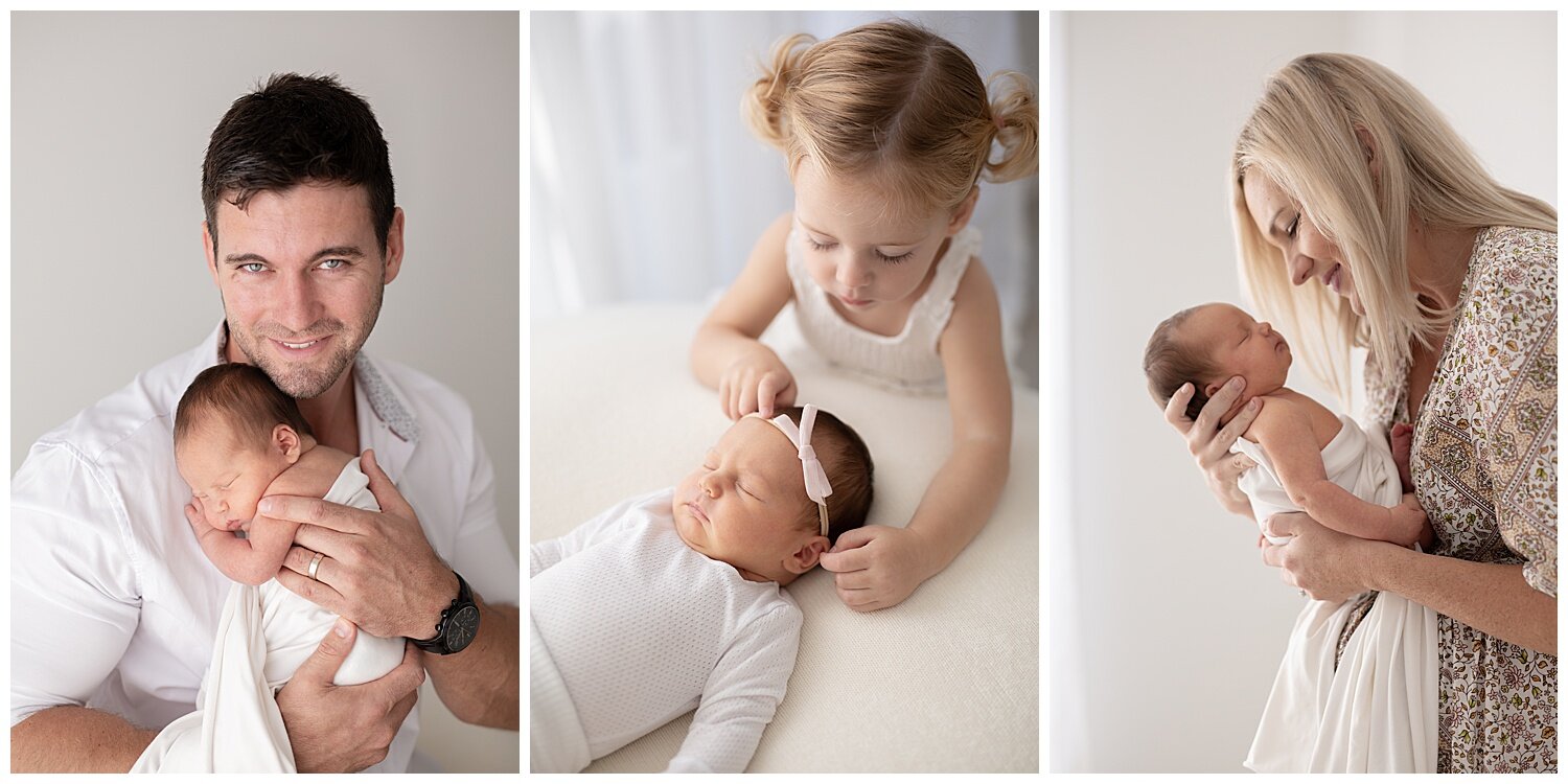 Safe and simple posing. When possible try to position baby in a way that both subjects faces can be captured. I love to capture connection over the perfect smiling portraits. Capture moments of you loving on your new addition.