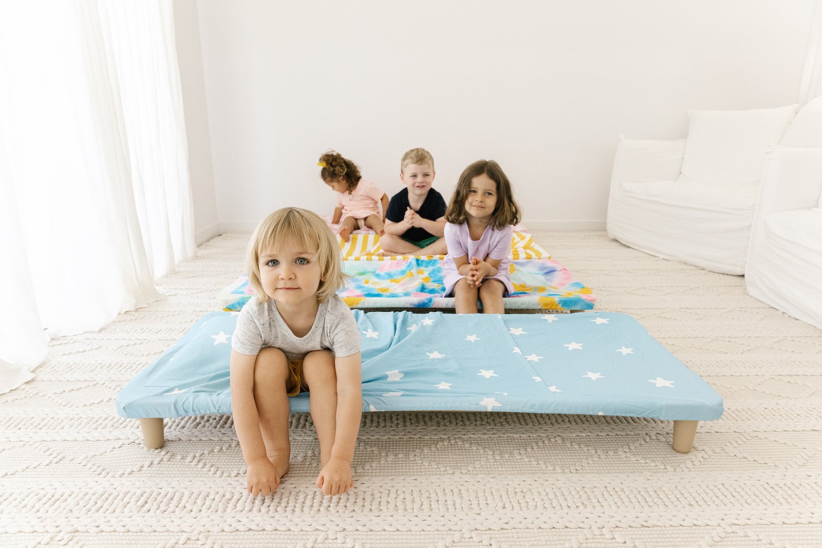 Product photography for Brisbane Yeah the Kids daycare sheets