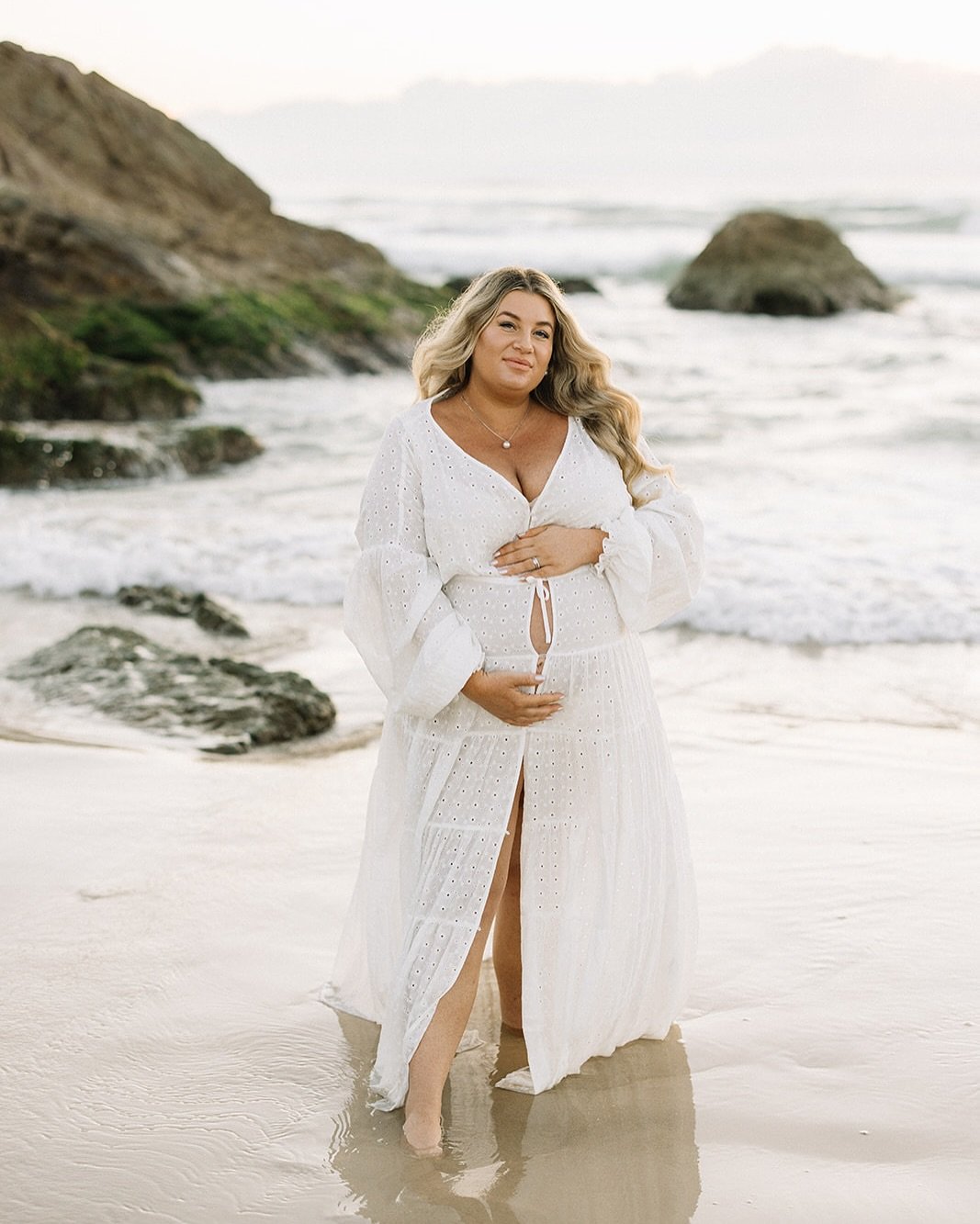 Kristal &amp; Chris awaiting their little ones arrival ✨ sunrise by the sea is always a beautiful time to capture these moments, there is something so special about the start of a new day x