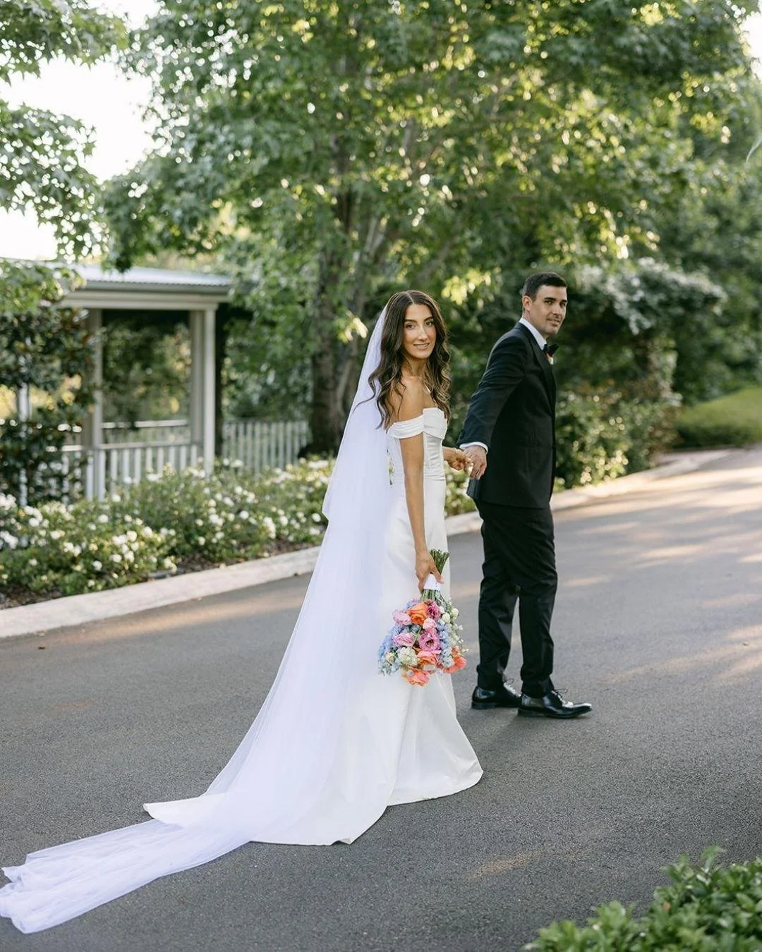Ruby &amp; Lachlan married at the stunning @spicersclovellyweddings on the most beautiful spring day- an intimate afternoon with just the two of them💫🌸🥂

The Team//
@spicersclovellyweddings 
@pashanddash 
@wyldefolkweddings @wyldefolkstudio_ 
@som