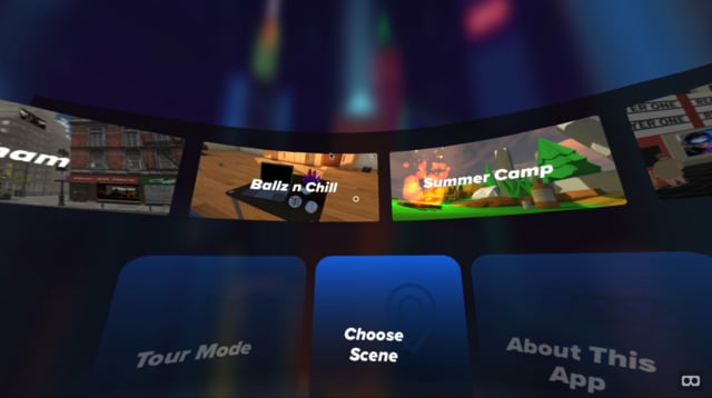 VR App Menu Screen 2