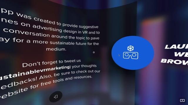 VR App Menu Screen 3