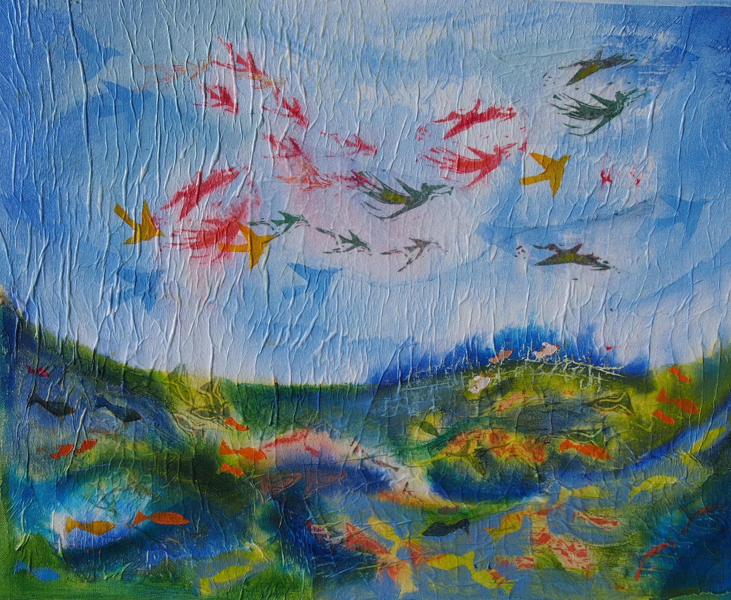Creation of the Birds and Fish - Laura Summer