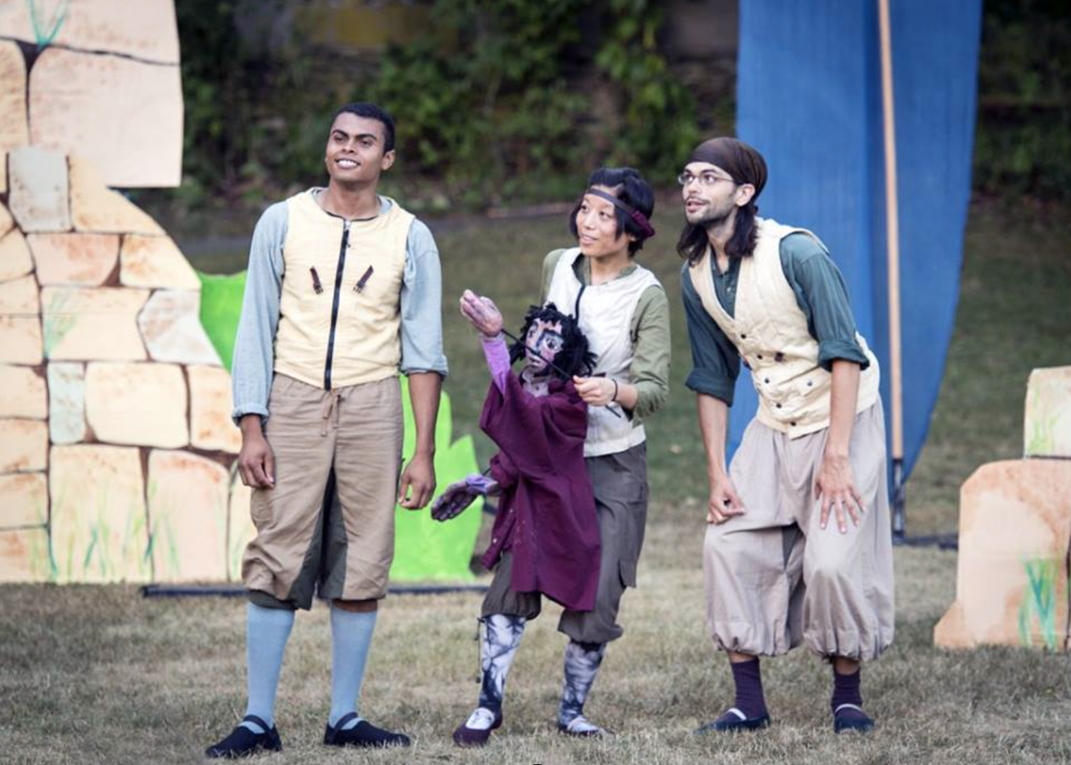 After visiting Chiemgau in 2015 I was inspired to produce Michael Ende's famous children's story Momo. This is a photo from a performance on the village green in Philmont, NY, part of a tour during the summer of 2016. From left to right are Michael …