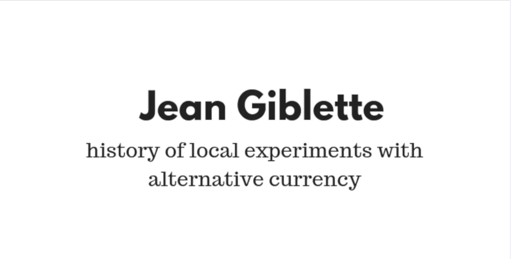 Profile of Jean Giblette