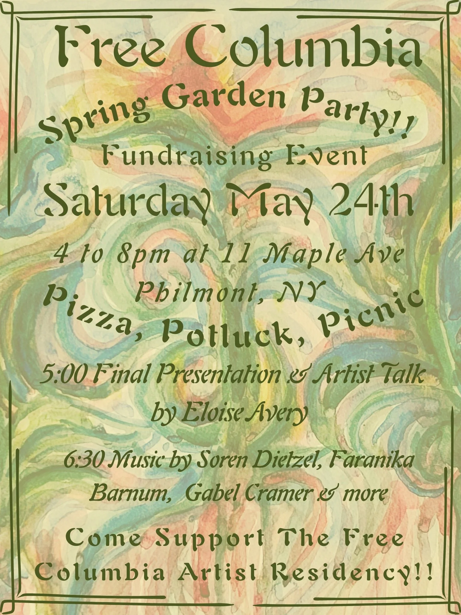 Garden Party Fundraiser - Eloise Avery Residency Art Show