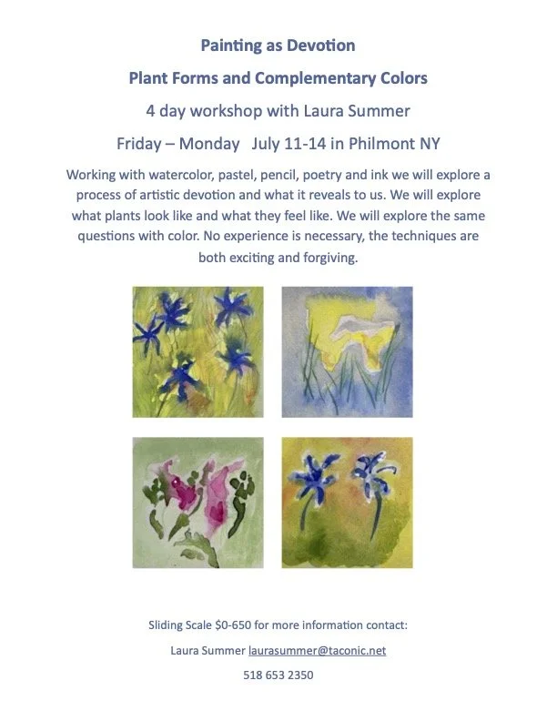 Painting as Devotion:  Plant Forms and Complementary Colors