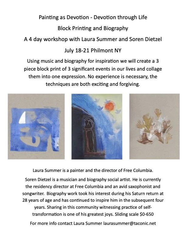 Painting as Devotion - Devotion through Life:  Block Printing and Biography