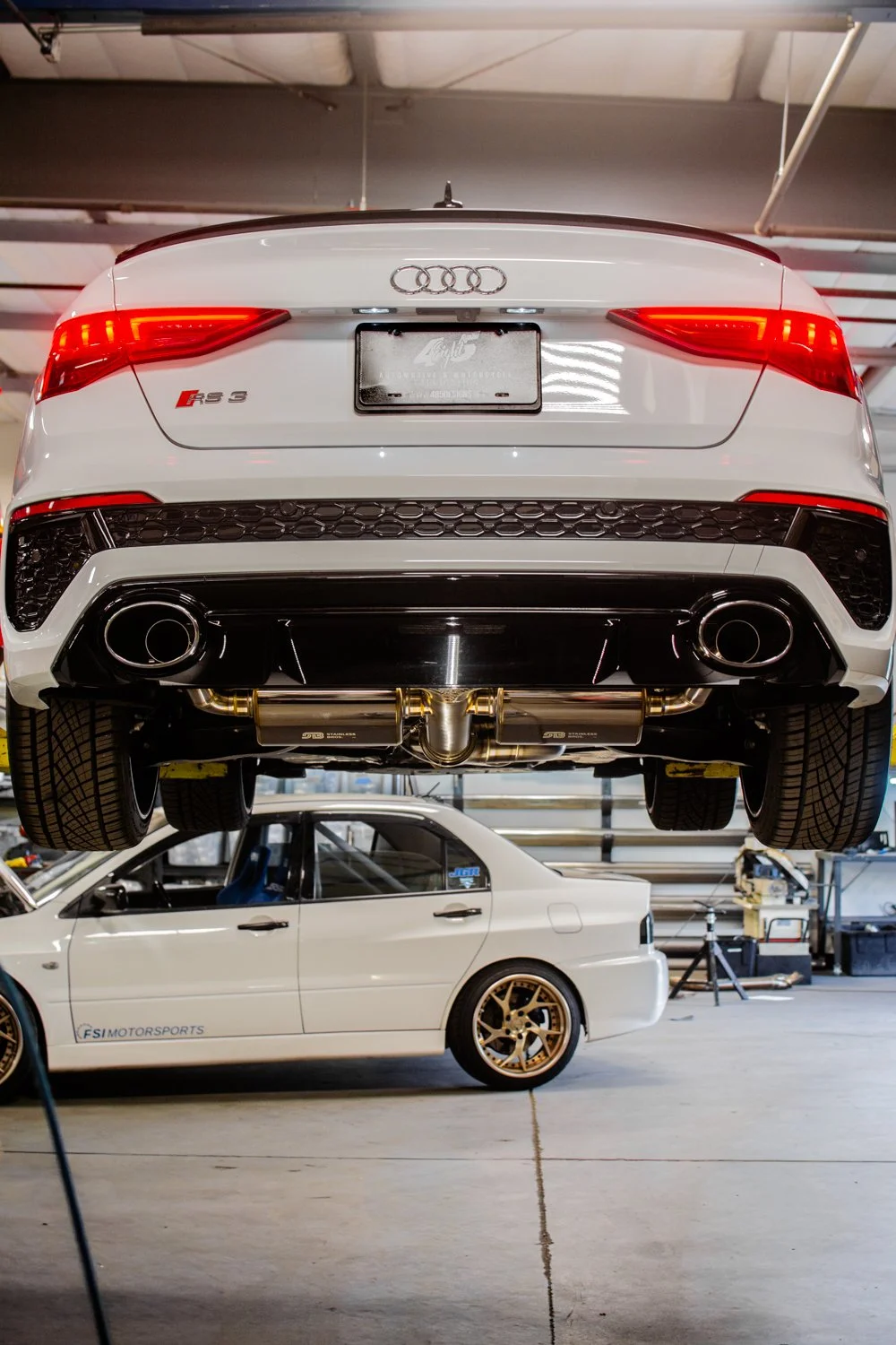 Audi 8Y RS3 - SS304 Valved Resonated Exhaust