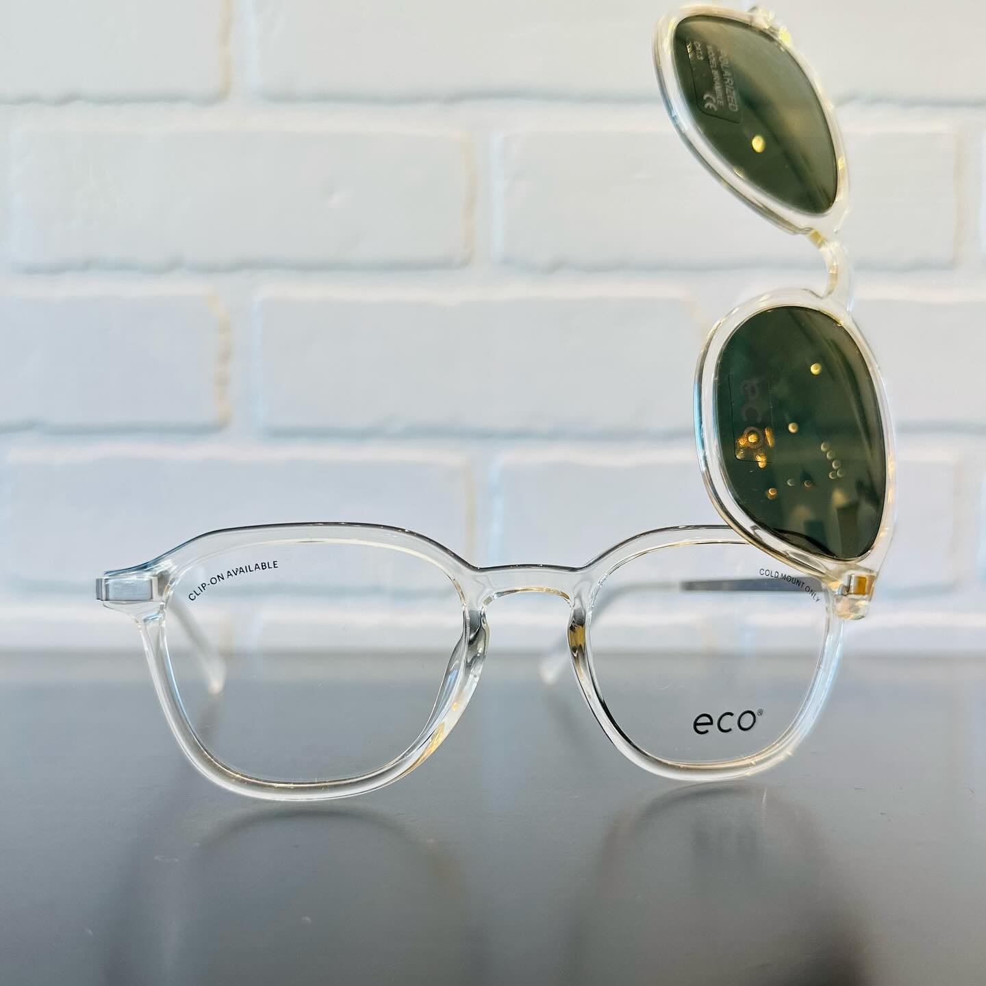 These @ecoeyewear frames with their trendy, clear color and fun sun clip have been a hit! Come check them out for yourself! 😎🙌🏻😍 #eyes #eyeglasses #glasses #sunglasses #eyedoctor #optometrist #optometry #spectacle #spectacles #shopsmall #familyow