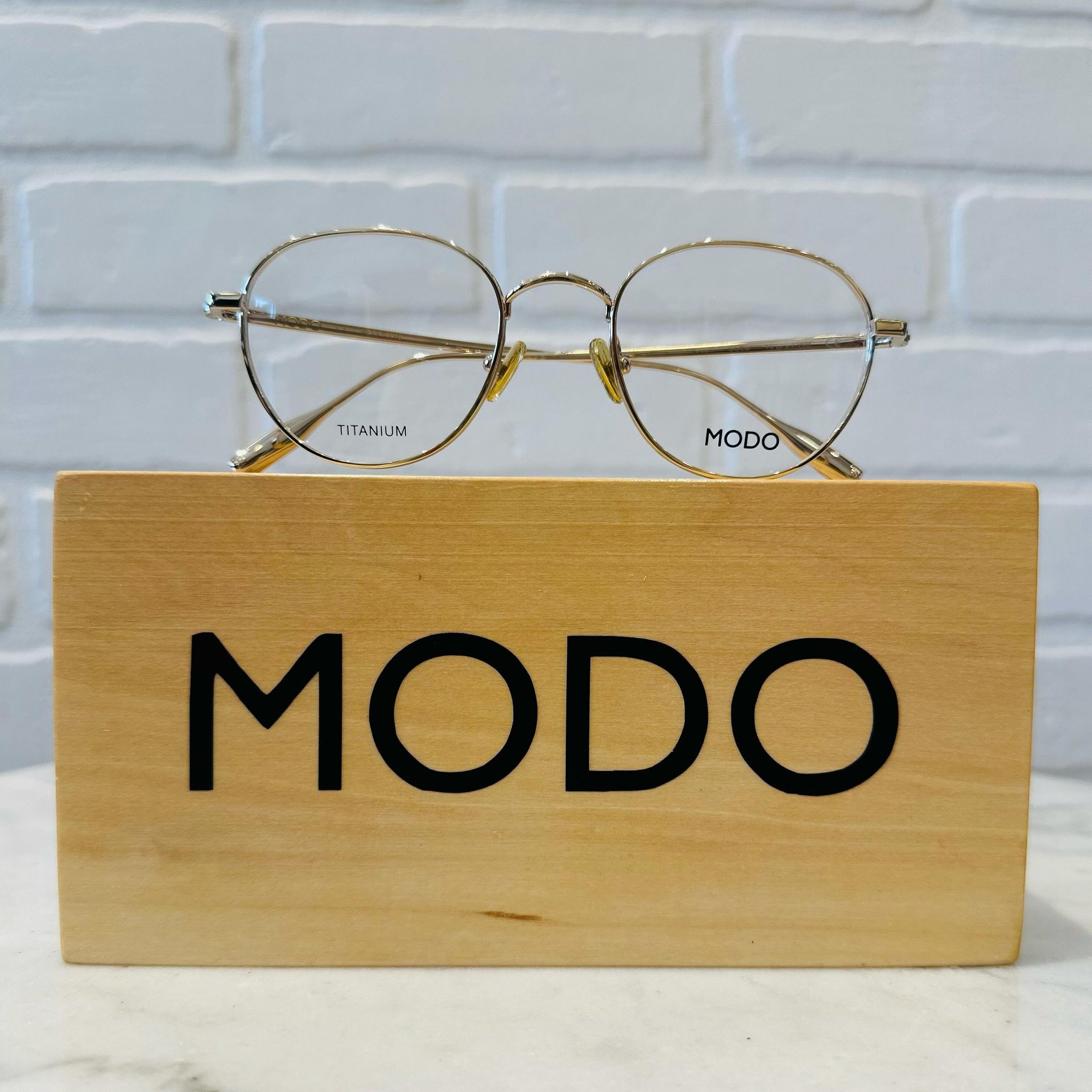 Talk about a classic that goes with everything!! 😍🙌🏻🤓 We love these gold, titanium frames for their lightweight feel and classic style! #modoeyewear #eyes #eyeexam #eyeglasses #glasses #sunglasses #eyedoctor #optometrist #optometry #spectacle #sp