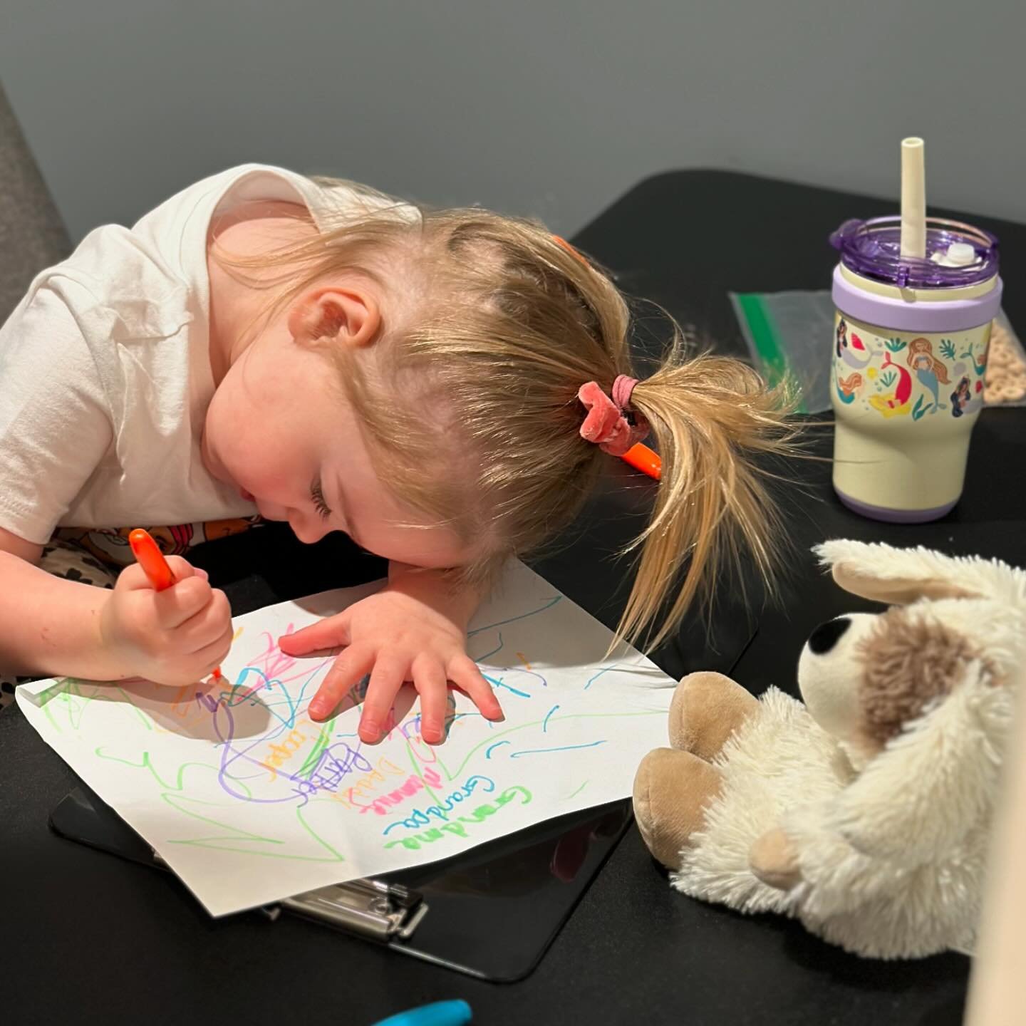 This little girlie is always hard at work when she stops in the office!! 🤣🎨 Just a heads up that our office will be closing a little early tonight at 6pm so our doctors can go to her preschool open house!! We thought we&rsquo;d also show off some o