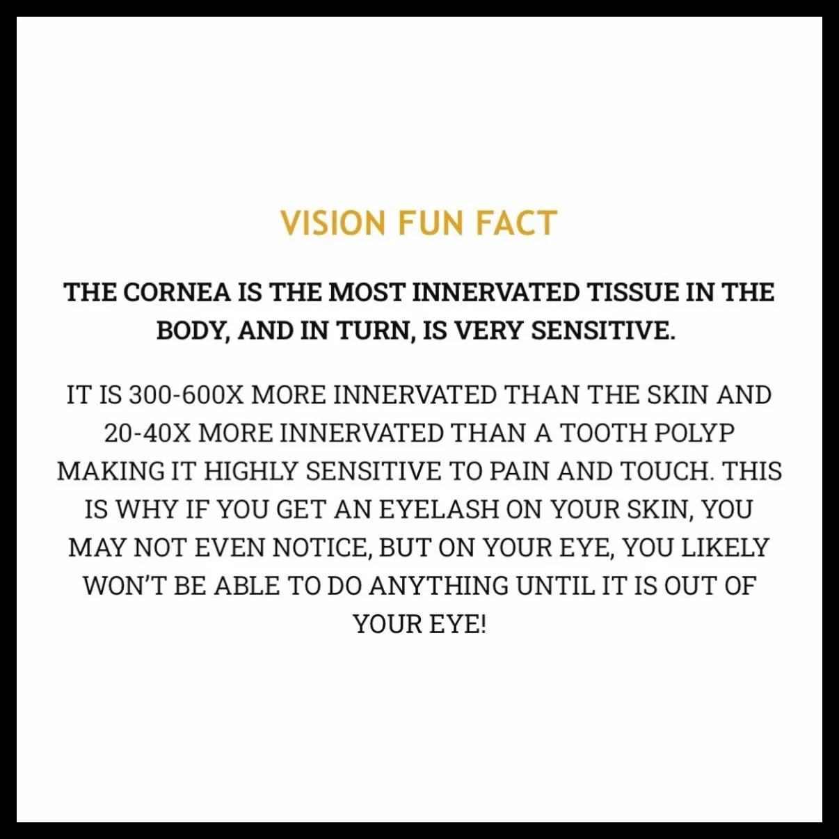 Isn&rsquo;t that crazy?!? #funfactfriday #visiontrivia #themoreyouknow #shopsmall #spectacleoptometry