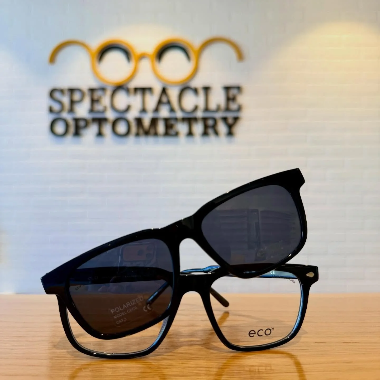 You guys are loving the return of our @ecoeyewear frames with sun clips! So&hellip; we added more like this classic black one! And if you didn&rsquo;t know, what makes them even cooler is that they&rsquo;re made from all recycled materials and a tree