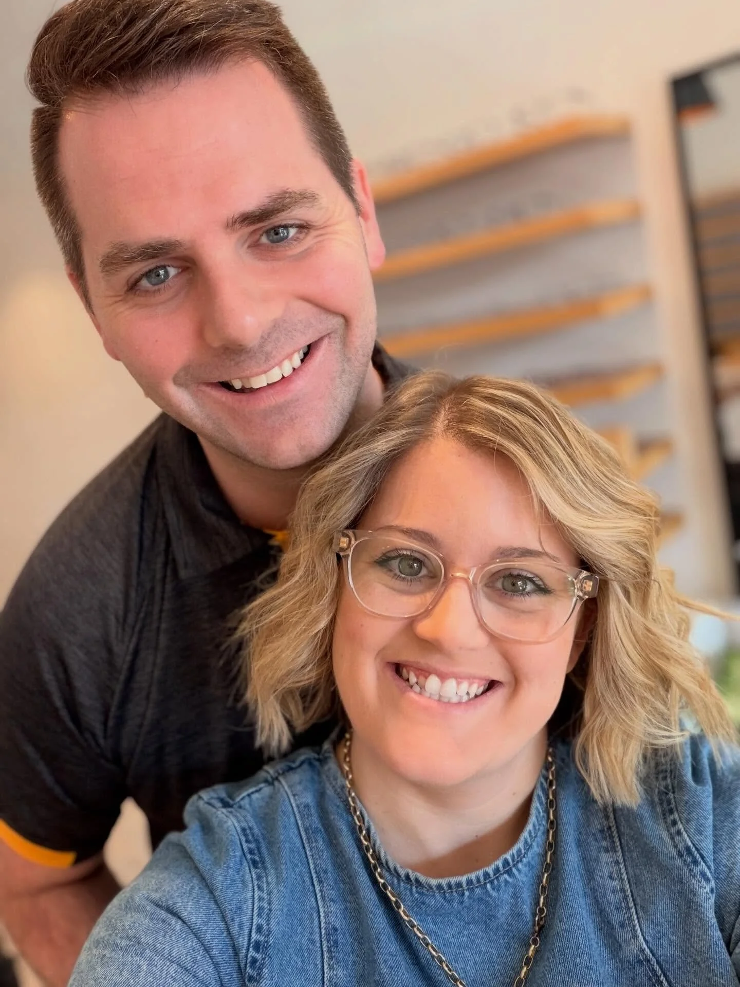 Both Dr. Bovy and Dr. K are here and ready for another busy Saturday! ☀️ #thedrsarein #shopsmall #familyowned #saturdayvibes #spectacleoptometry