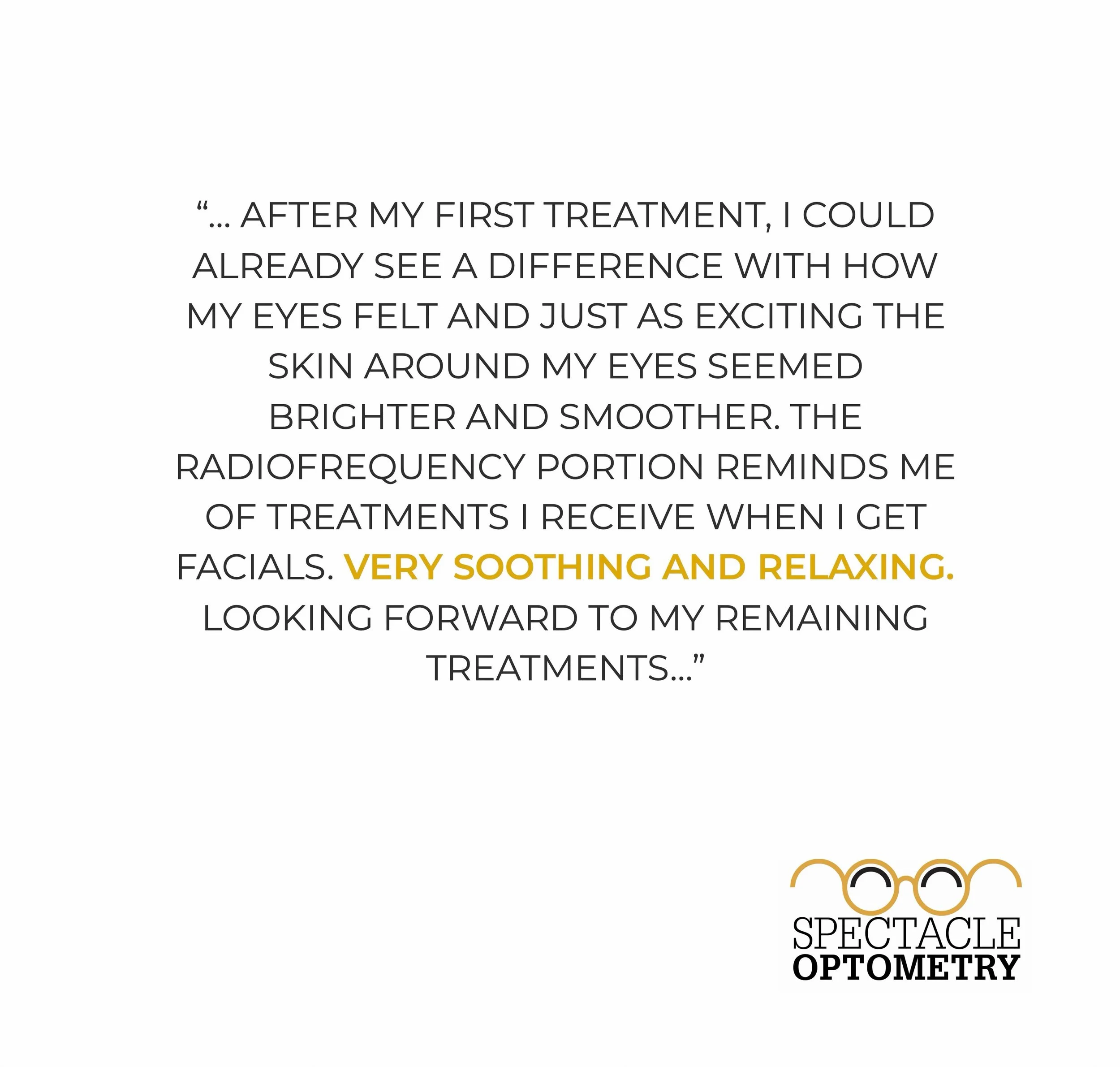 The reviews are in! ⭐️⭐️⭐️⭐️⭐️ 🙌🏻 Our patients have been loving the comfortable radiofrequency dry eye treatment, especially when paired with IPL for even more noticeable changes! We thought this Yelp review from a patient helped to explain just wh