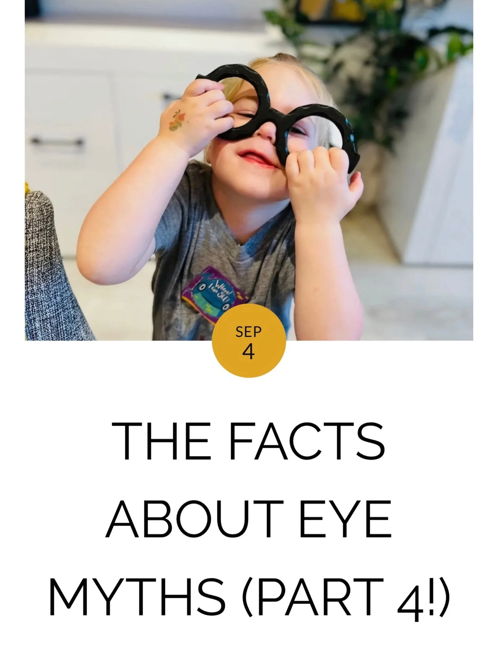 More eye myths debunked!! 🙌🏻🤓👀 Check out our newest blog (link in bio), and in case you missed the others, there&rsquo;s so many more myths we&rsquo;ve heard patients ask us about that we&rsquo;ve straightened out in parts 1-3! Let us know if we 