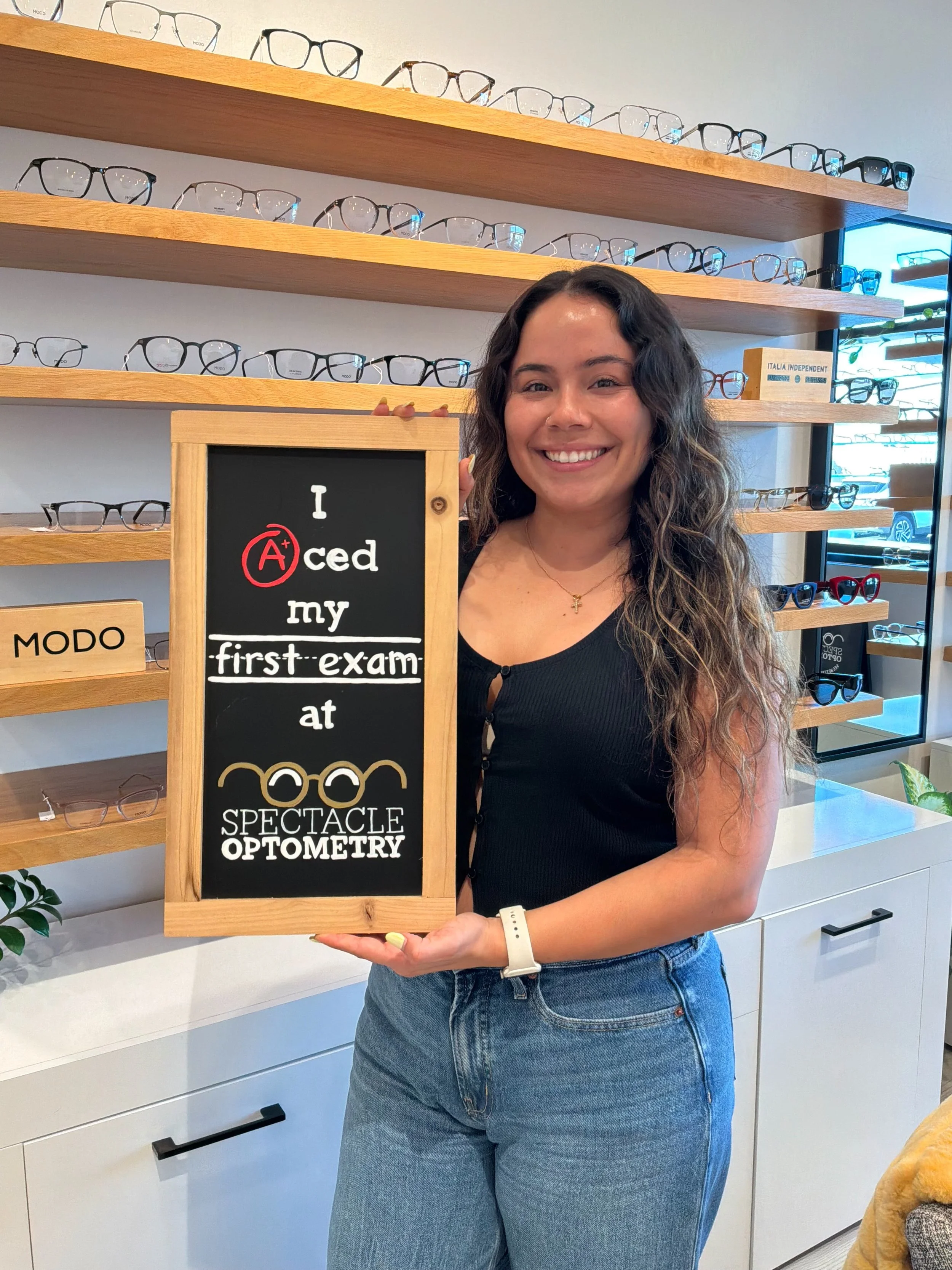 It&rsquo;s never too late to have your first eye exam!! 🤓 This patient was nervous because she had never had an eye exam and didn&rsquo;t know what to expect, but by the end she was saying,&rdquo; Why did I wait so long?! That was actually fun!&rdqu