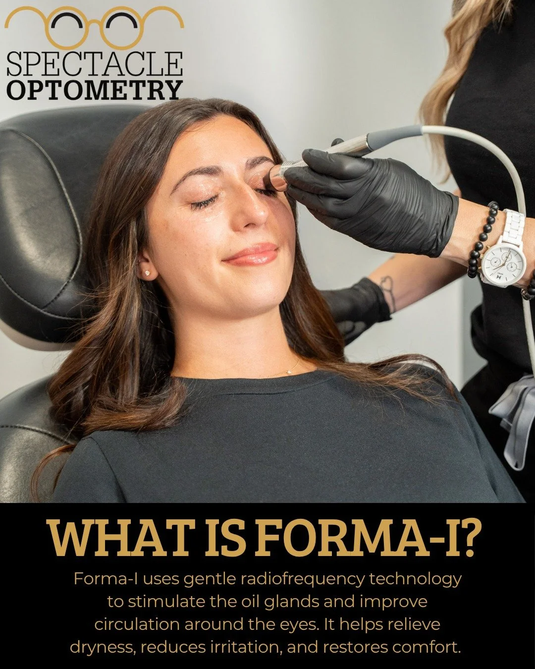 Dry Eyes? We have a solution for you! #Formai is a revolutionary drug-free treatment that uses innovative thermal technology to improve the meibomian gland function and symptoms associated with dry eyes. 

📲 Need more info or ready to book an appoin