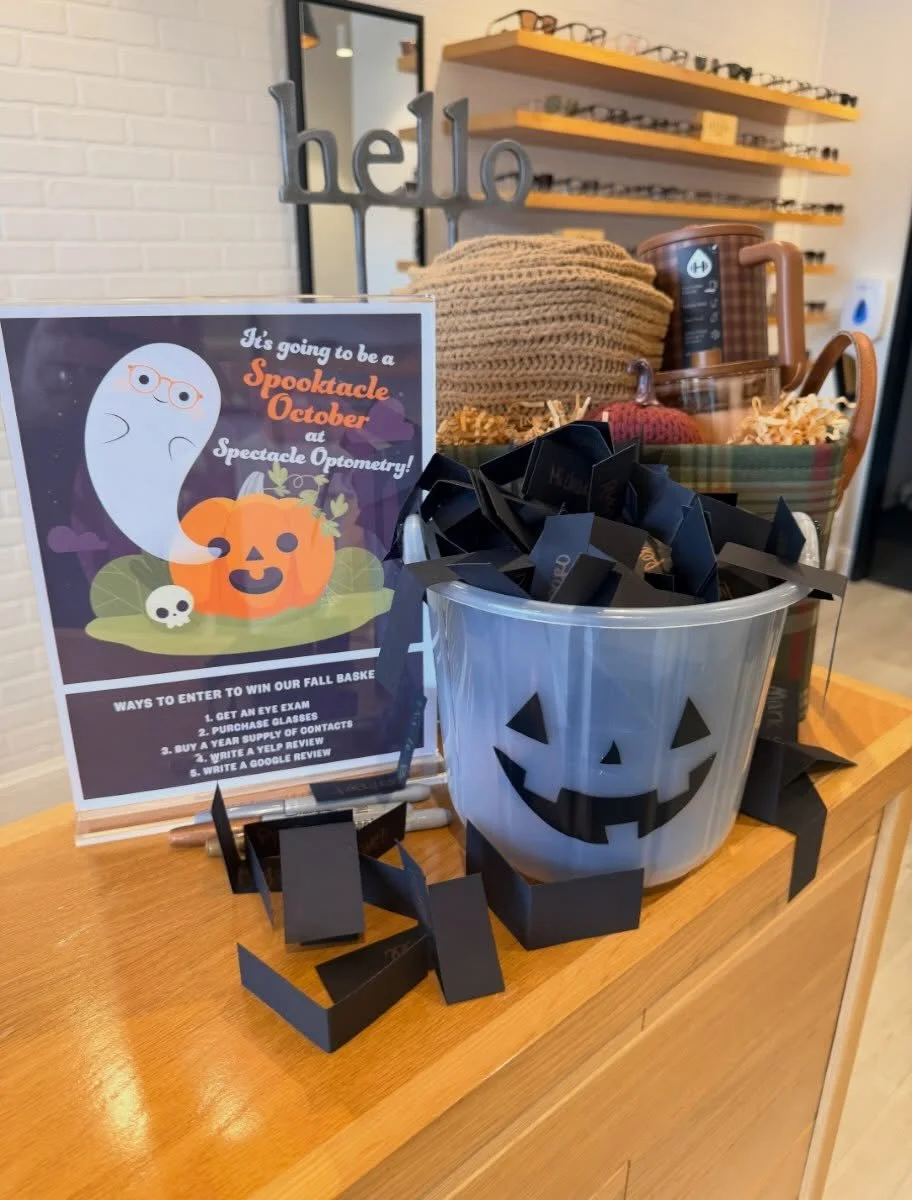 Just over a week left of our Spooktacle Giveaway and our bucket is bubbling over with entries! Be sure to get those entries in by Halloween and the winner will be announced the first week of November. 

Plenty of chances to enter: come in for an eye 