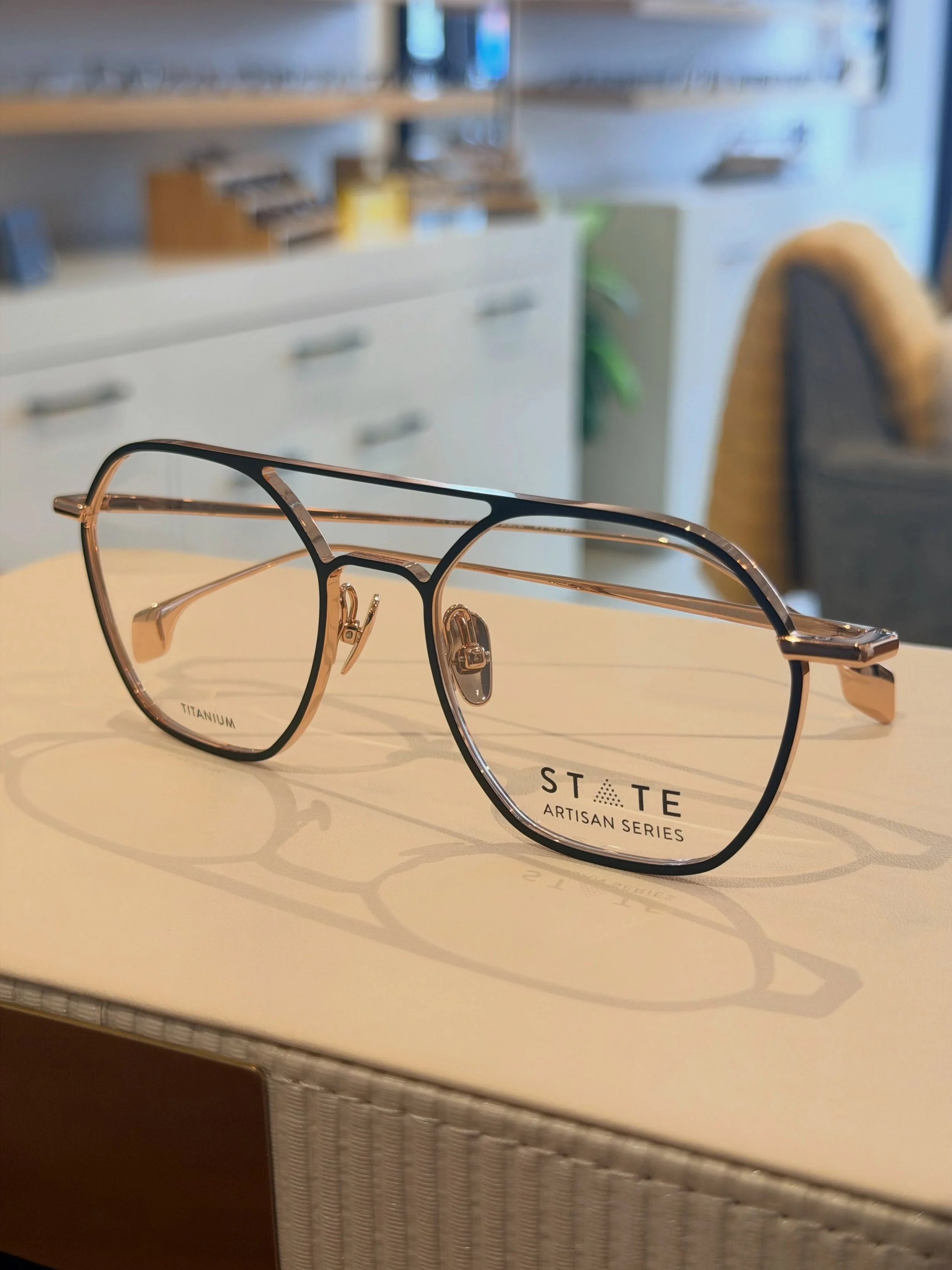 We are so excited about our newest @stateoptical frames! Just in time for the end of the year, so be sure to stop in and check them out! #stateoptical #handcrafted #shopsmall #seebetterlookgood #spectacleoptometry