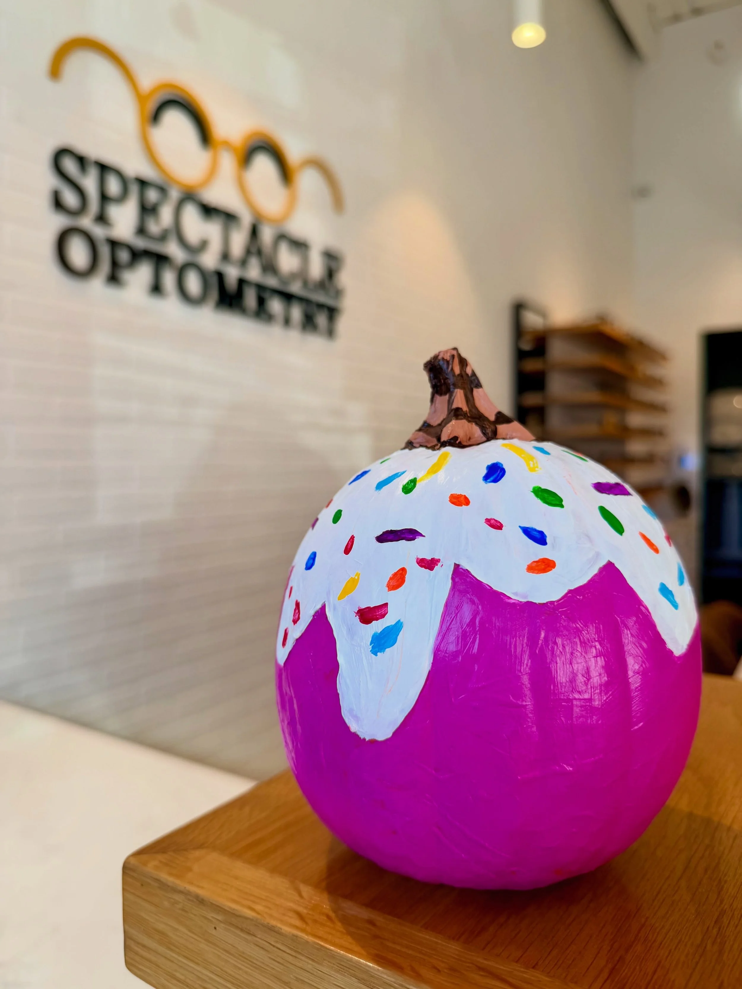 If you&rsquo;ve stopped into the office this week, you may have noticed this cute ice cream pumpkin that Parker painted. But did you see her &ldquo;hidden&rdquo; smiley face?! 😉 

Come join us (and Parker!) tonight @friends_church Family Fun Fest fr
