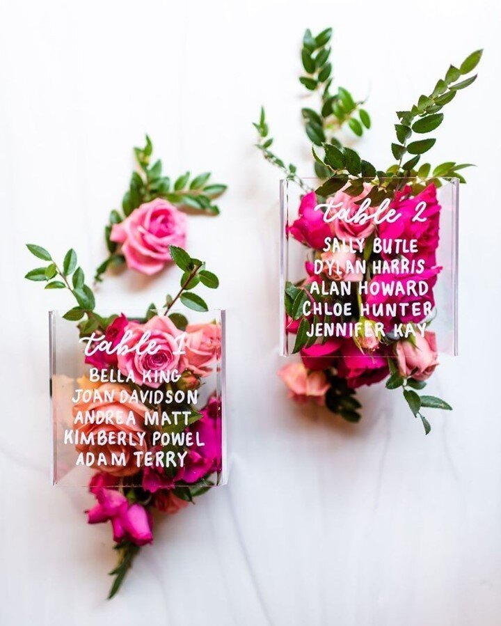 Let's keep it real.  Guests love to see their names displayed in fancy fonts on cool structures of any sort.  It lets them know you thought of them, even amongst all of the other 2.5 million other things you had to get done right before the wedding. 