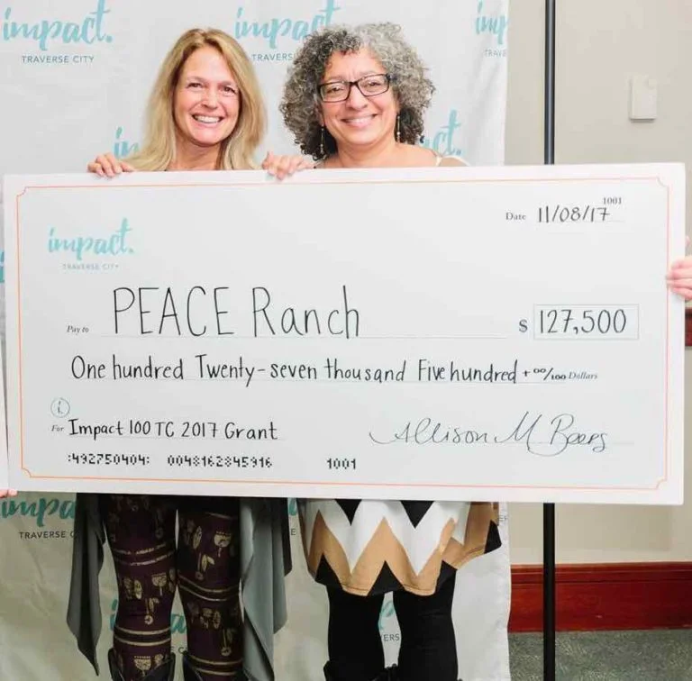 Impact 100 TC winner, Peace Ranch for its project: The Experiential Therapy Center