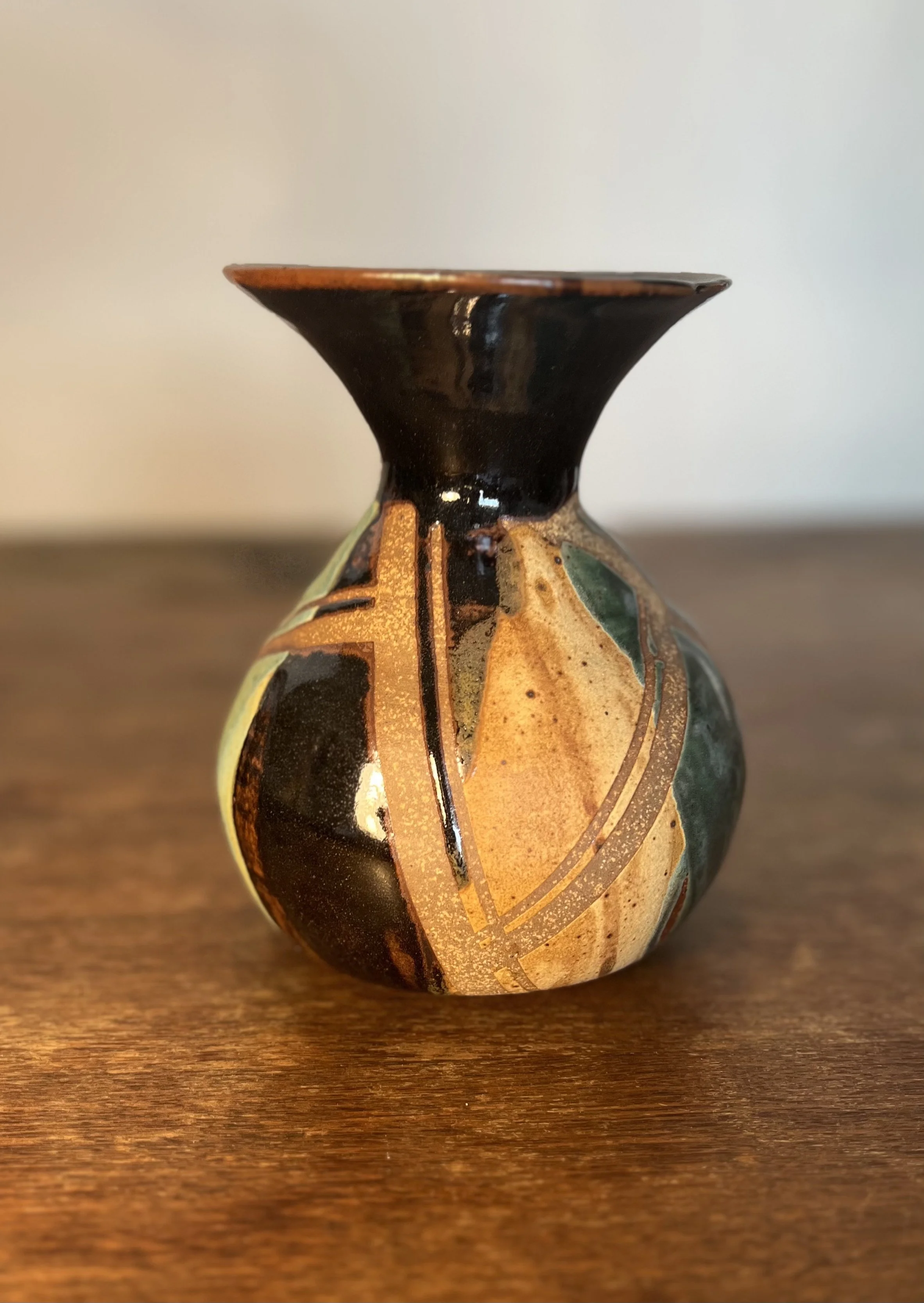 Multiglaze Tape-Resist Vase 3