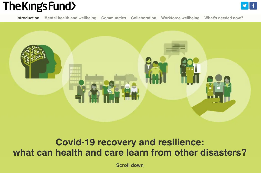 Covid-19 recovery and resilience: what can health and care learn from other disasters?