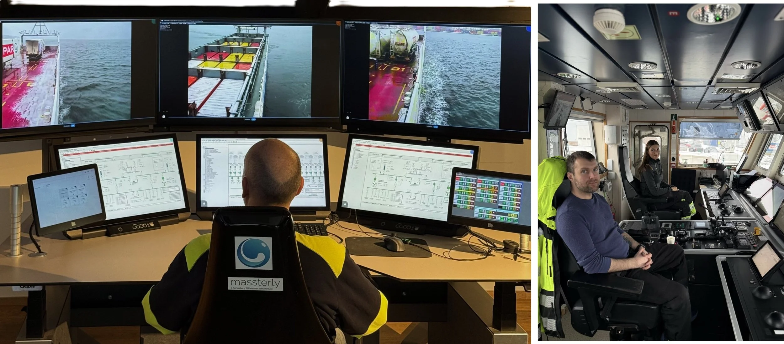 ROC technician supervising vessels from shore
