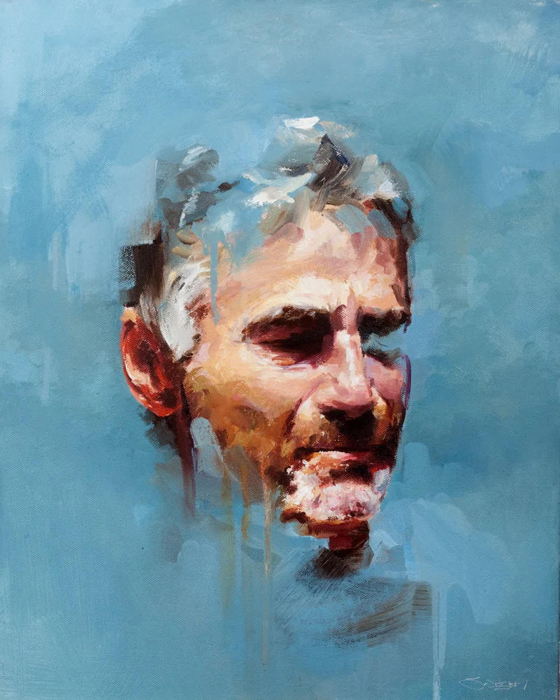 Blue Study Oil on canvas | 50 x 40 cm