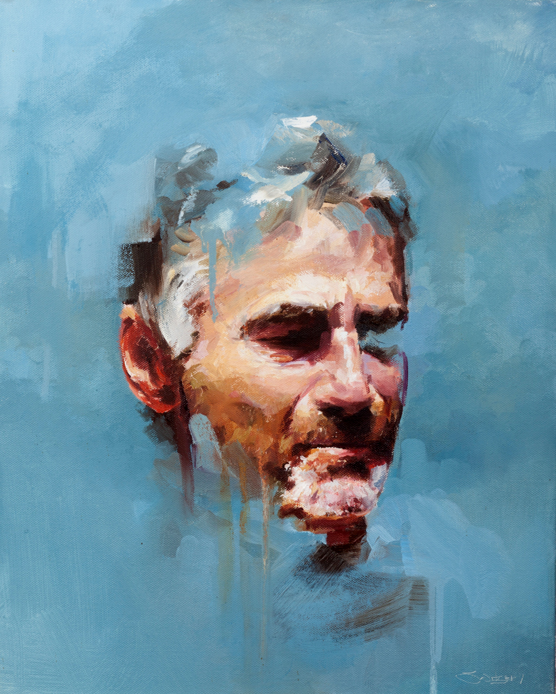 Blue Study Oil on canvas | 50 x 40cm