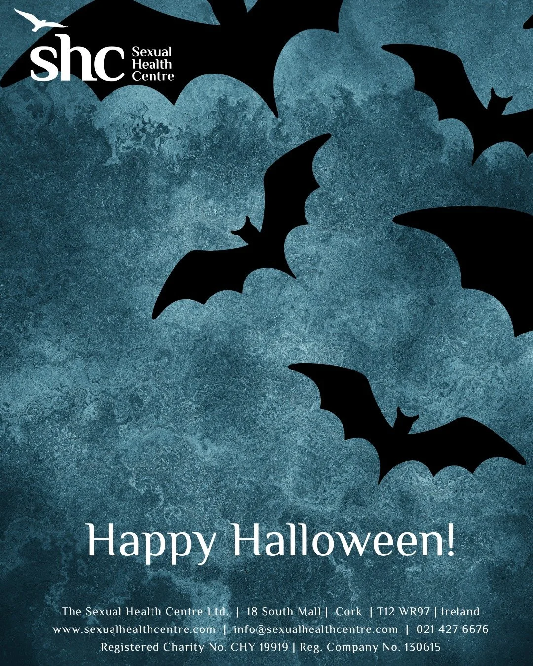👻 Your sexual health doesn't have to be scary at the Sexual Health Centre. 
🎃 Free condoms, rapid HIV testing and SH24 Kits are available from the Sexual Health Centre at 18 South Mall. 
#SaferSex #Cork #Halloween #SexualHealth