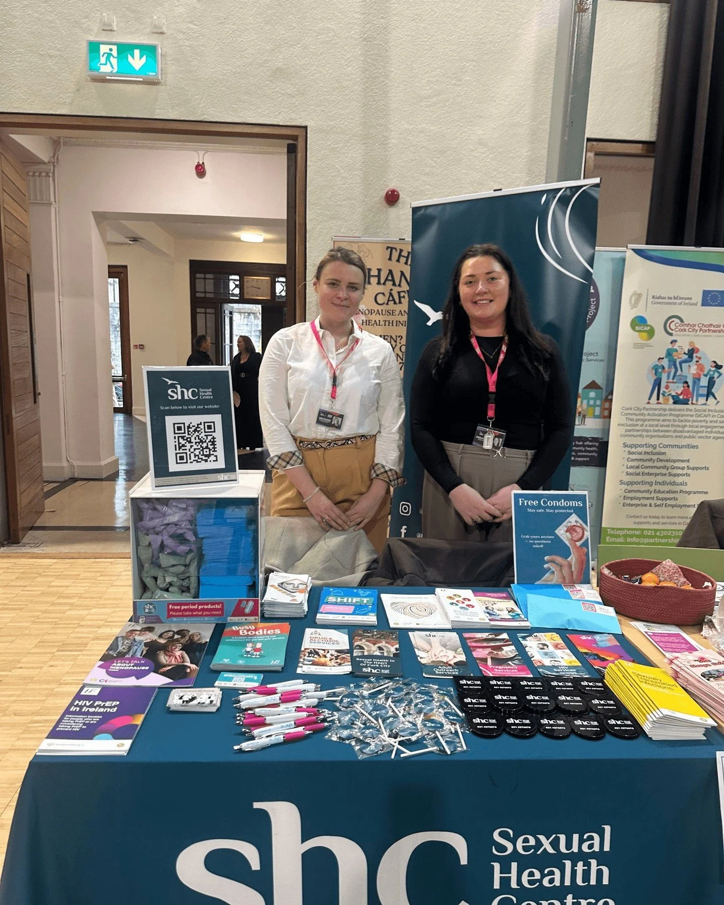 Anna and Saorlaith from the @dash_mobile_unit international women's day event at City Hall organised by the Lady Mayoress @karenbrennan371 #iwd2026 #GiveToGain #iwd #womenshealth