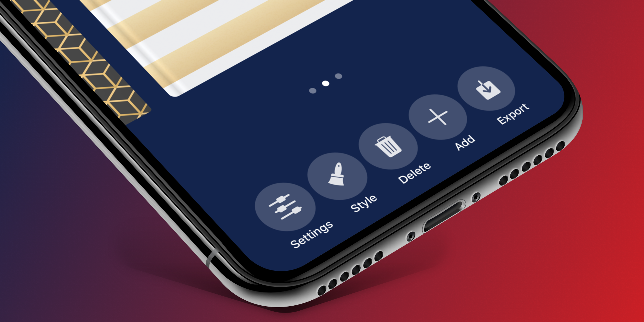 New Export button in Capsicum