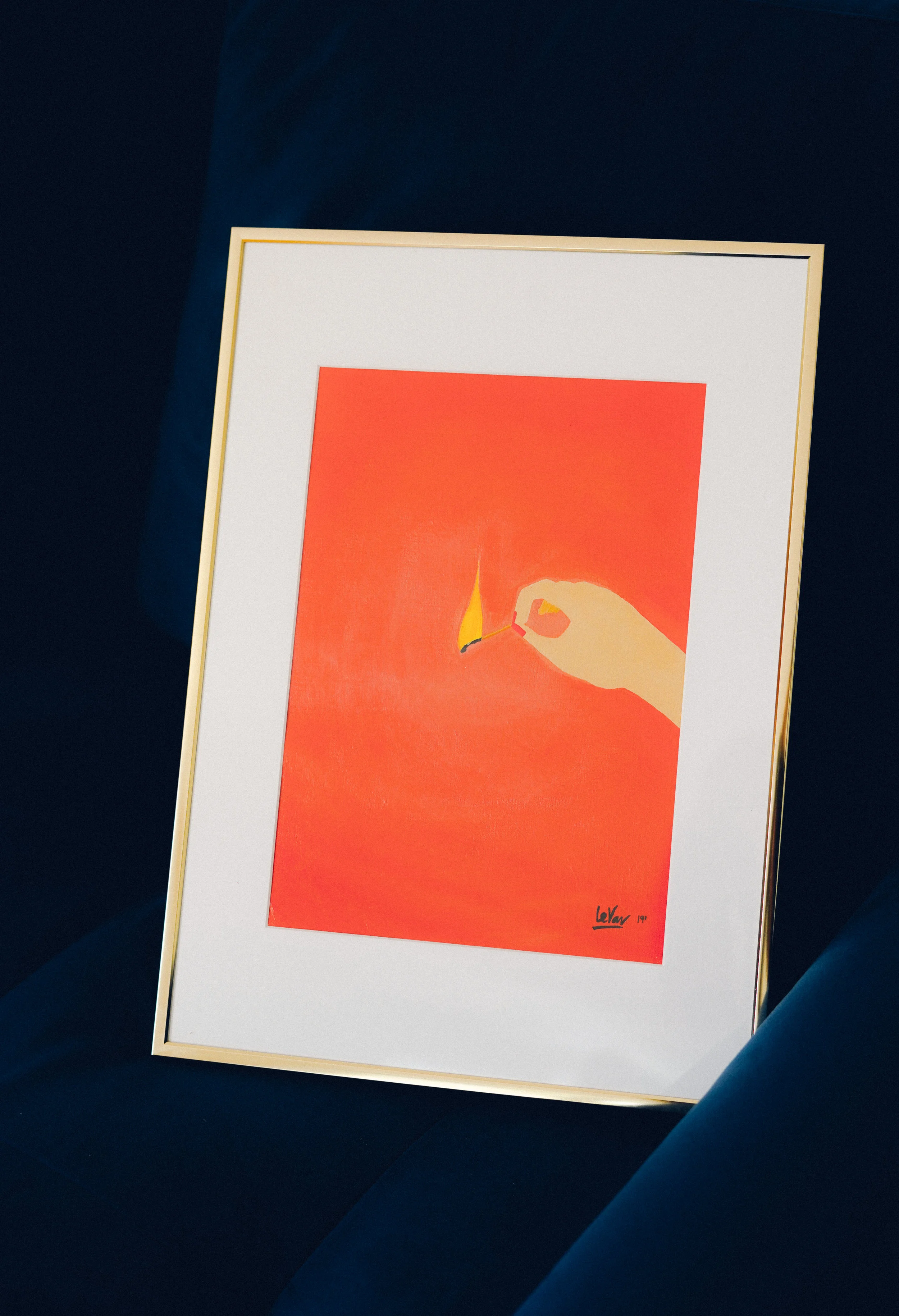 Cadre Or Lamé - Format A3 