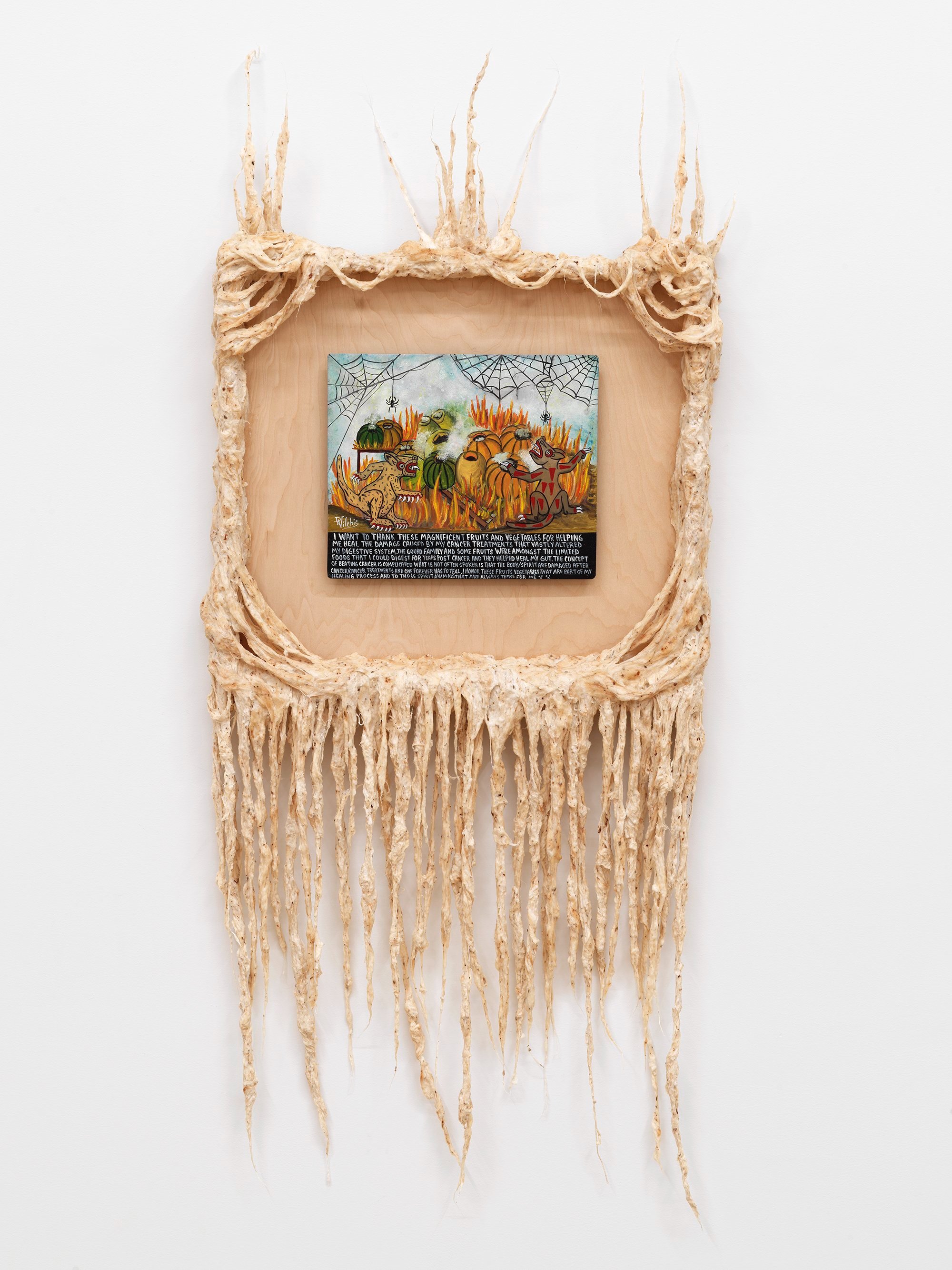 I want to thank these magnificent fruits Retablo