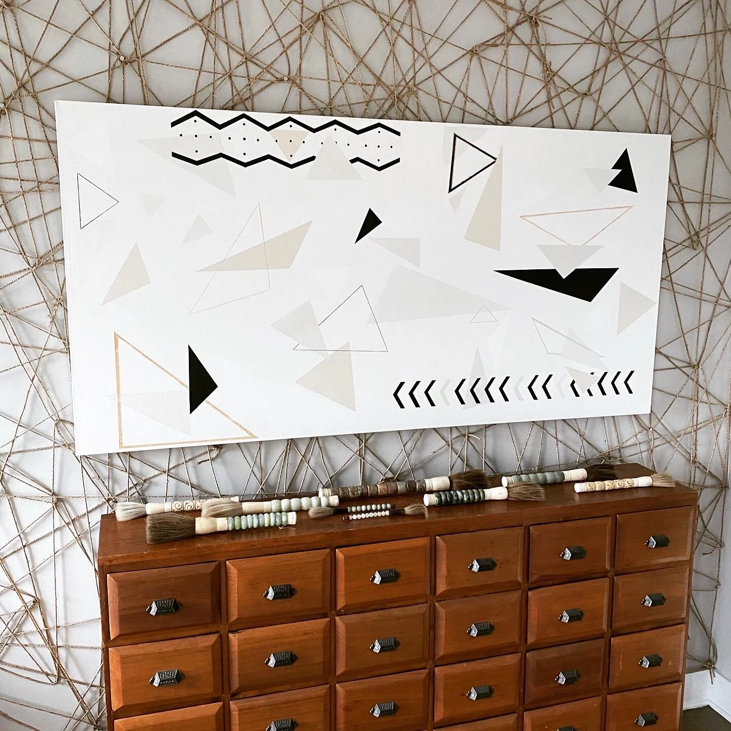 abstract distraction “sand and leather 