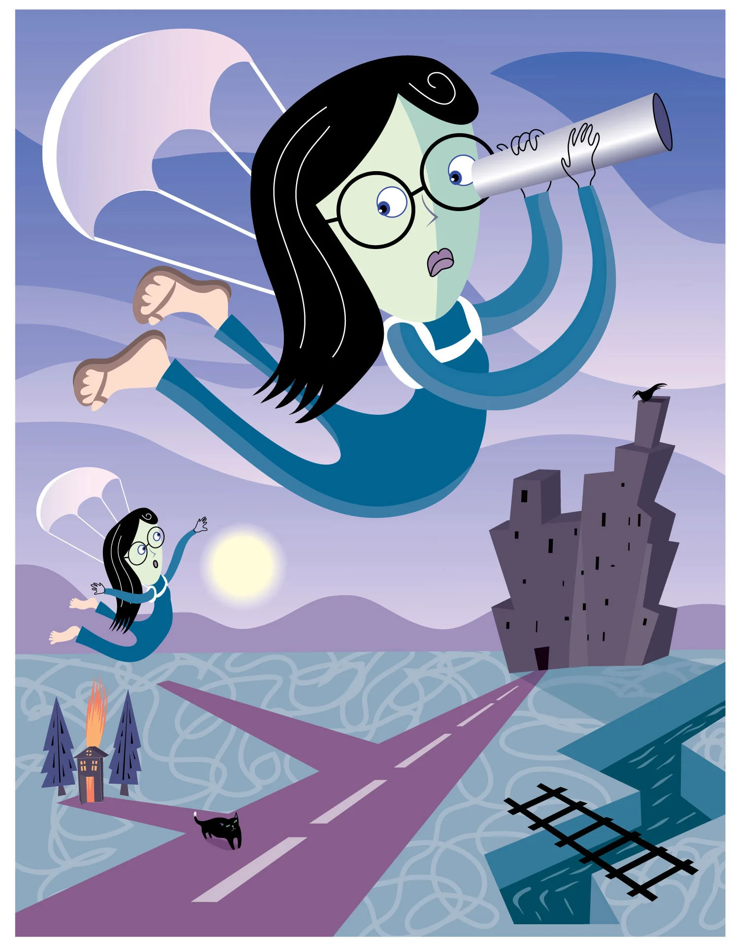 My First Solo Flight , Adobe Illustrator