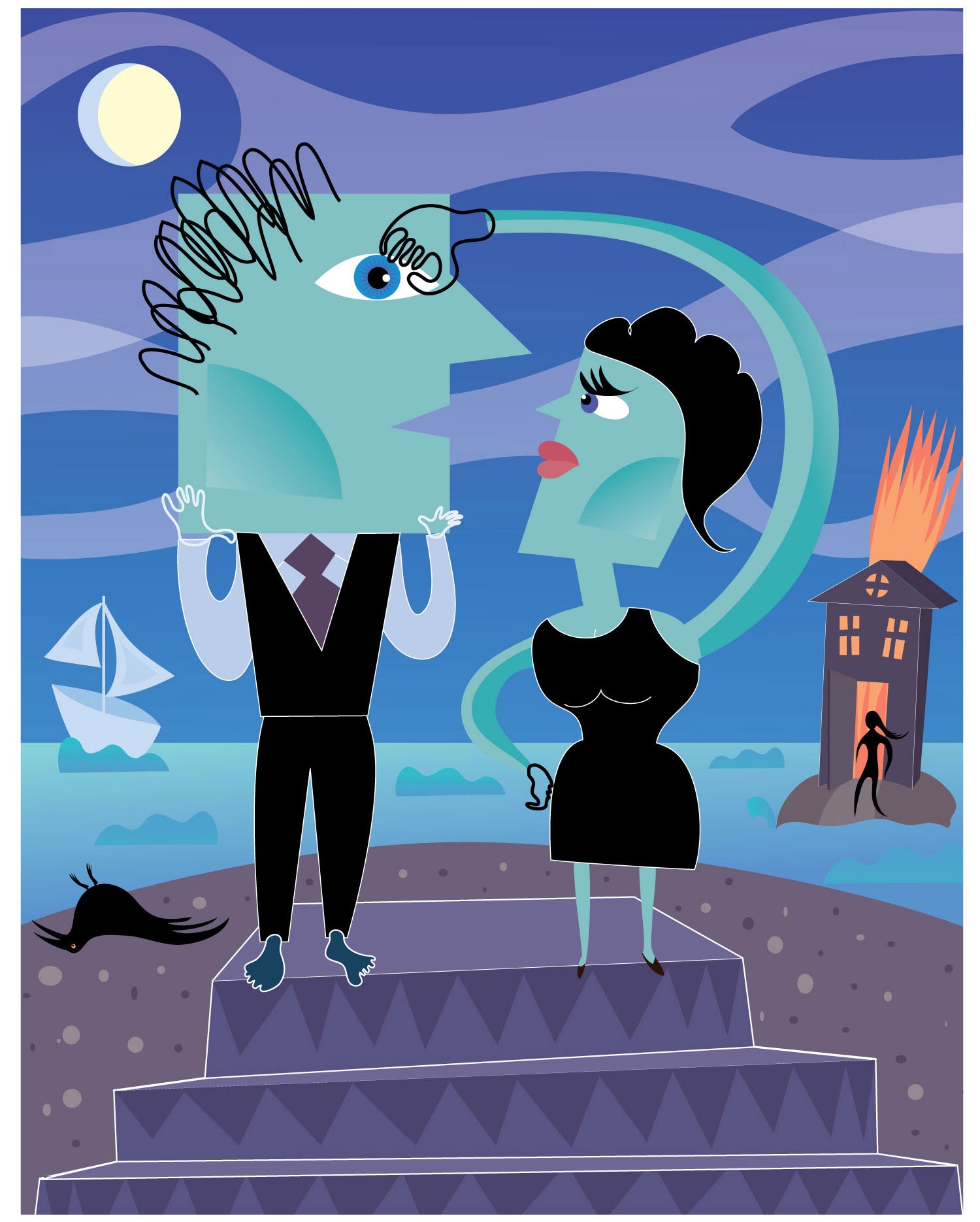 Why Was He Unable to Reveal His True Self? Adobe Illustrator