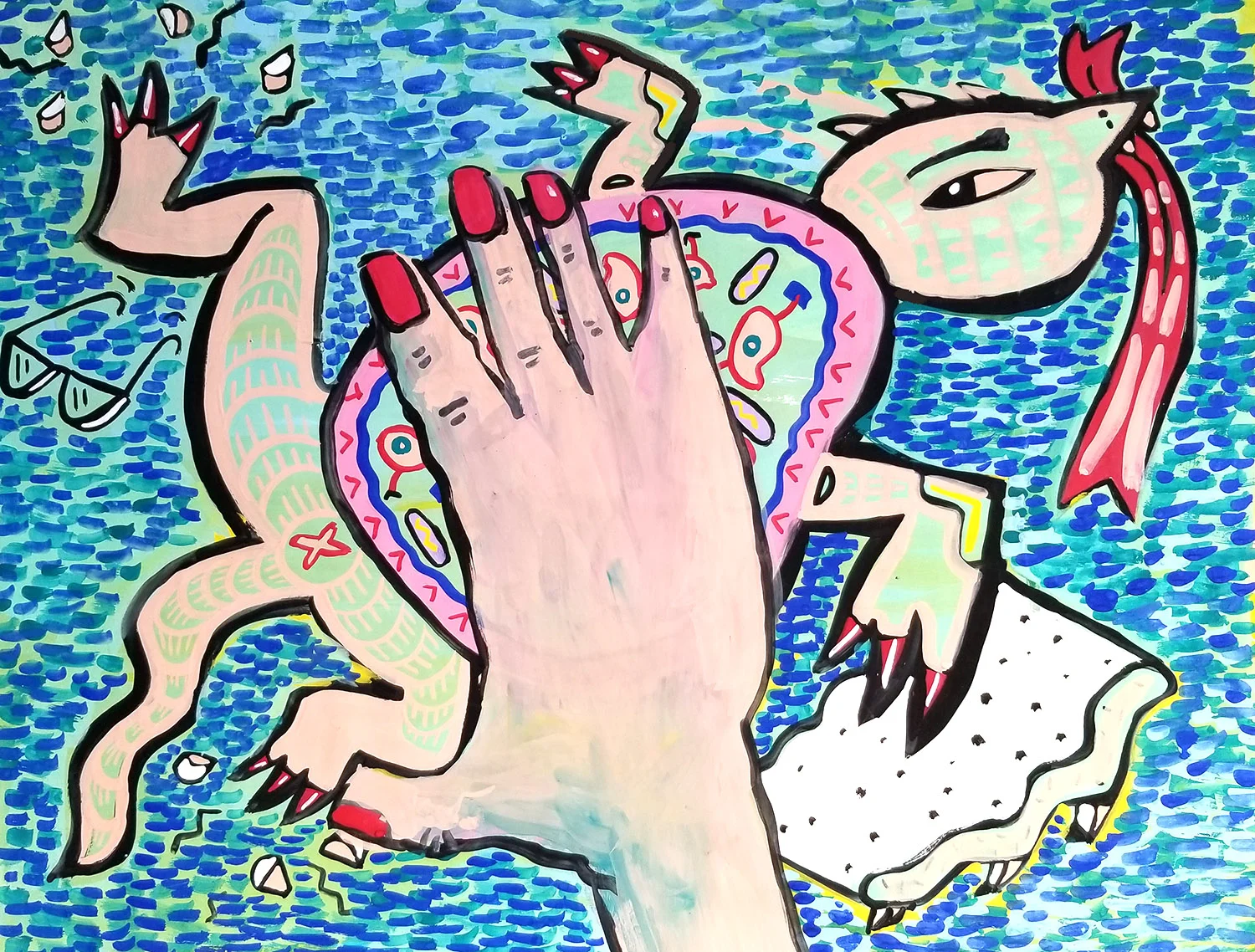 The Turtle , tempera on paper
