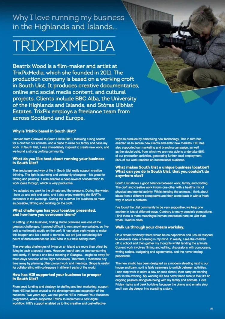 TrixPixMedia featured in HIE Focus Magazine