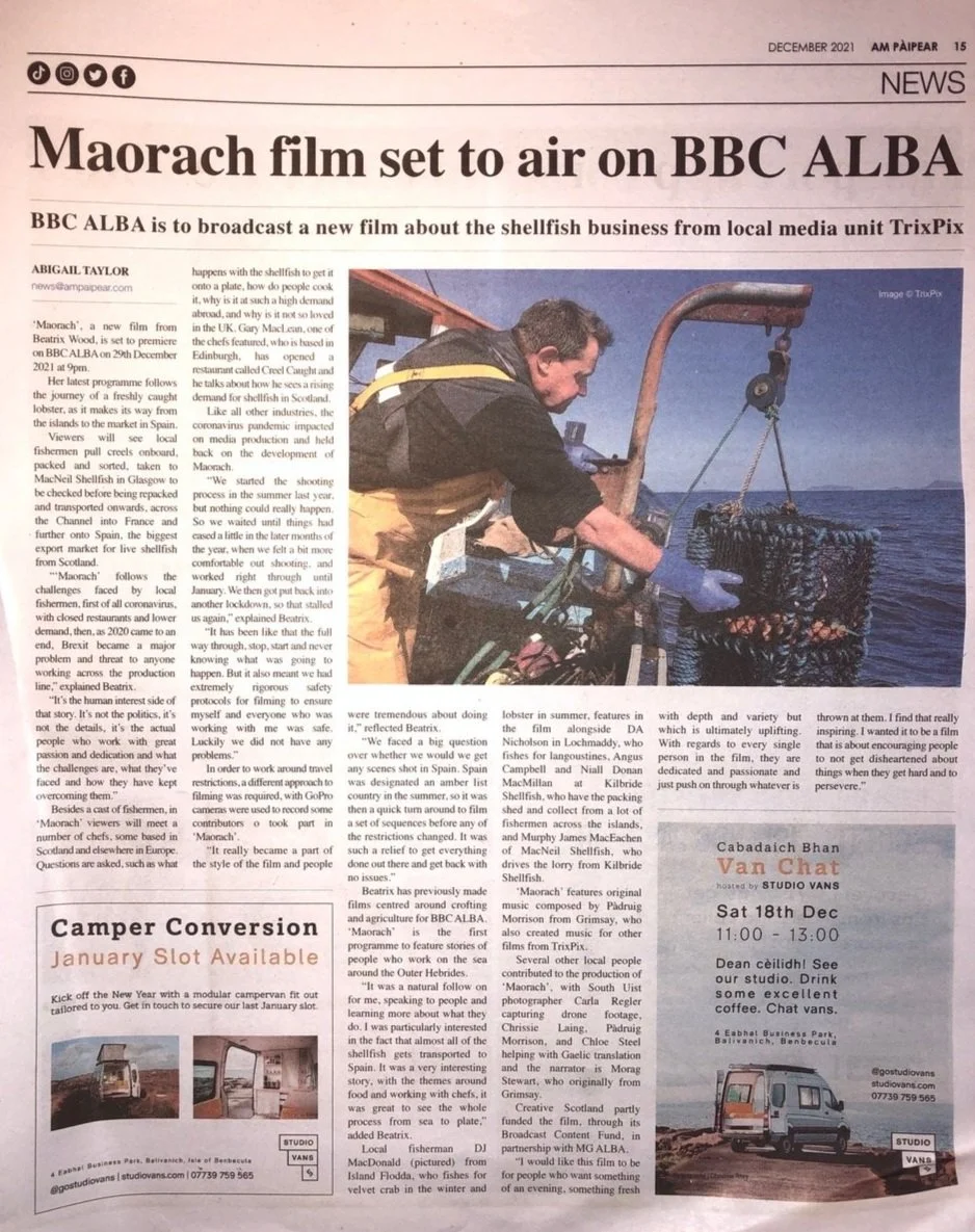 Maorach film set to air on BBC Alba