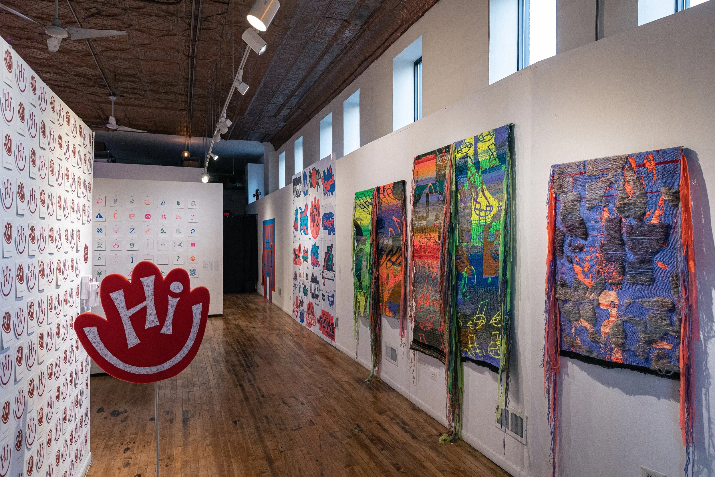 Installation shots at Typeforce 13 January–February 2025, Co-Prosperity, Chicago.