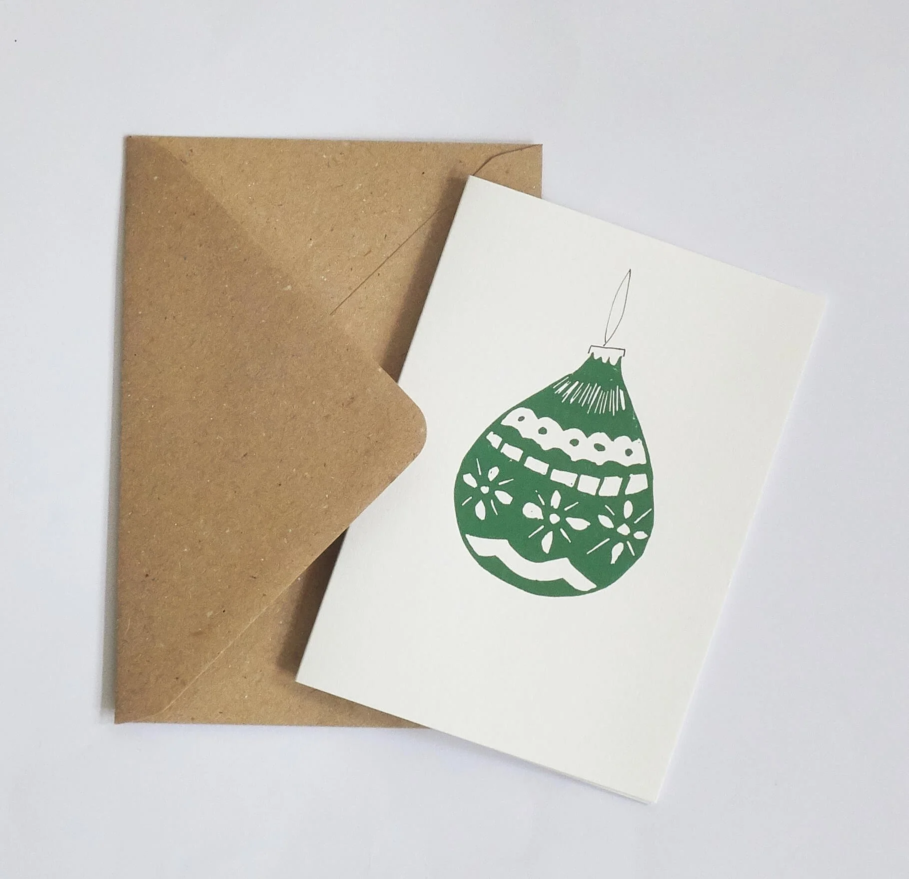 Green Bauble Card with envelope.jpg
