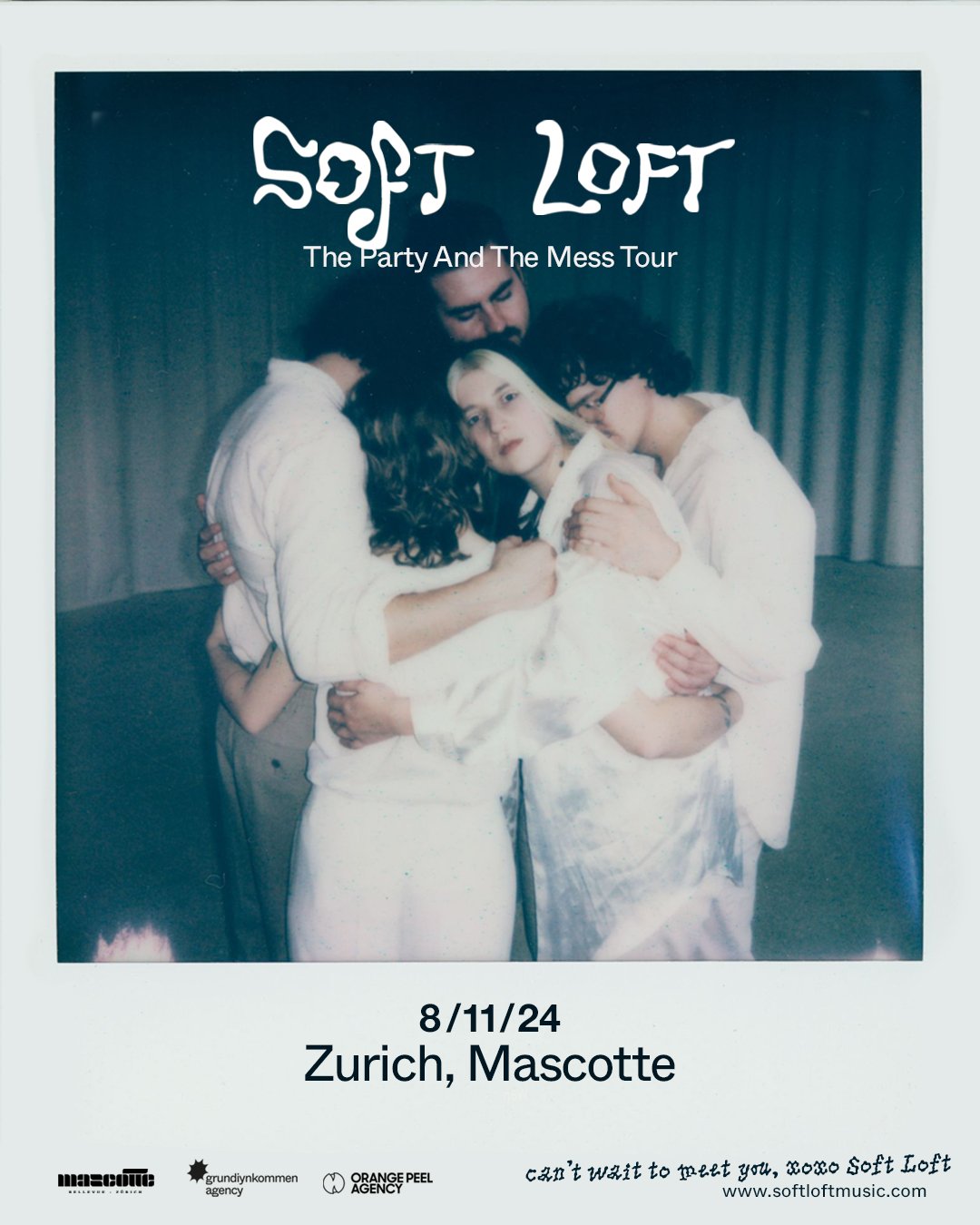 @softloftsoftloft is bringing their celebrated debut album &quot;The Party And The Mess&quot; for an exclusive show to Mascotte Zurich &ndash; we're thrilled! Tickets are available now.
::
📅 08.11.2024 - @mascotte_zurich 
::
ℹ️🎫 𝗠𝗼𝗿𝗲 𝗶𝗻𝗳𝗼 +